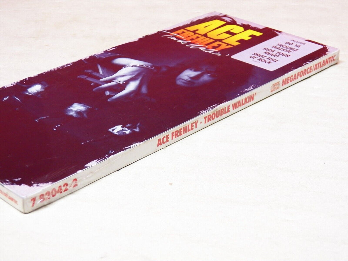 Sealed CD Long Box Ace Frehley Trouble Walkin' 1989 Megaforce/Atlantic 7 82042-2 Sealed CD Long Box Ace Frehley Trouble Walkin' 1989 Megaforce/Atlantic 7 82042-2