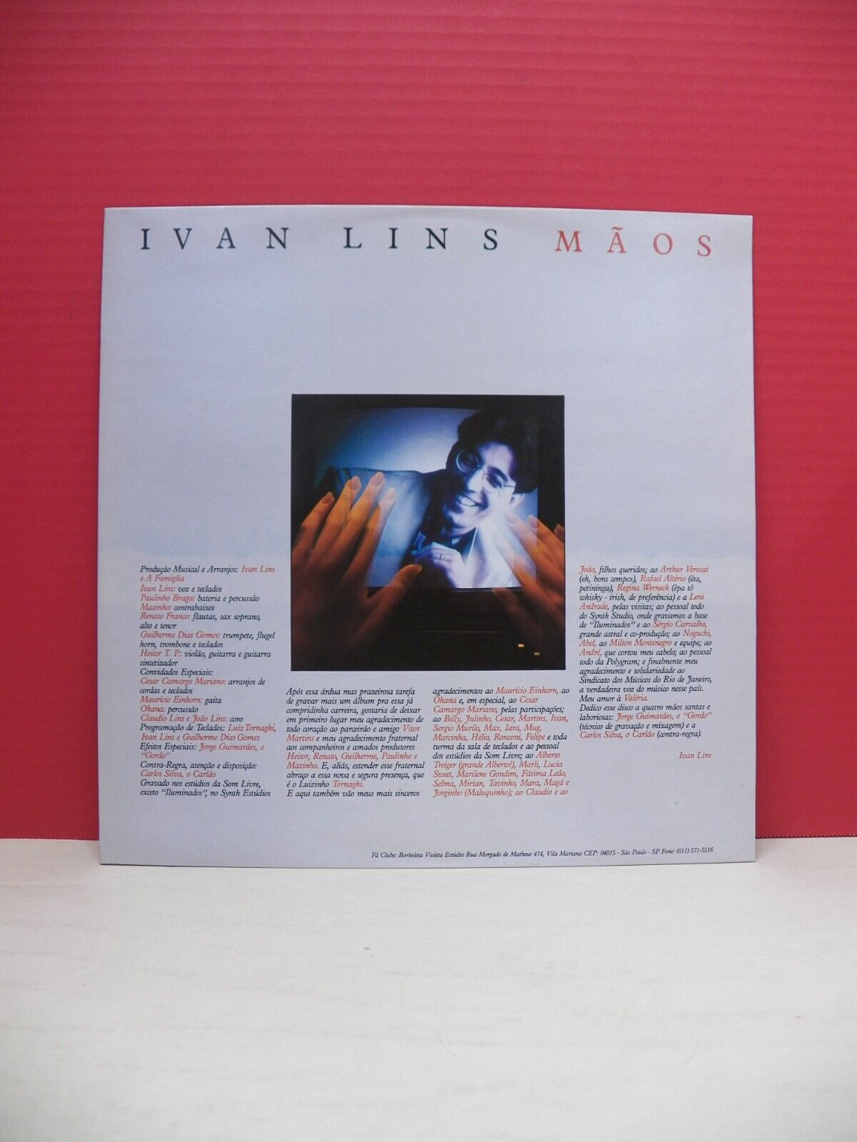 12" LP VG++/EX Ivan Lins Maos 1987 Philips Brazil Import 832 262-1 12" LP VG++/EX Ivan Lins Maos 1987 Philips Brazil Import 832 262-1