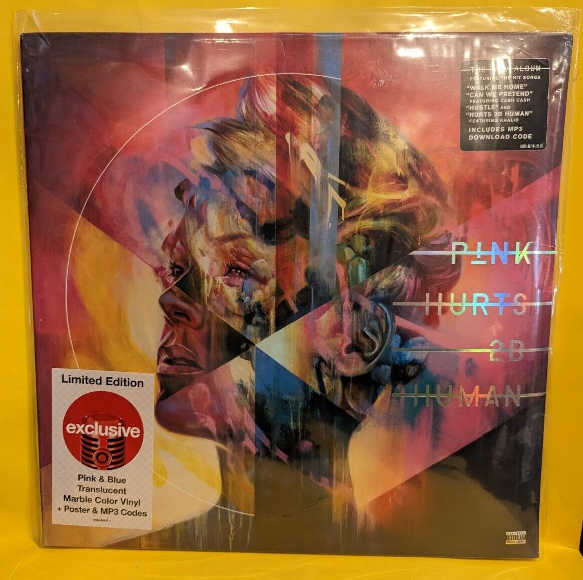 Rare Sealed Vinyl Record Pink Hurts 2B Human 2019 Color Pink & Blue Translucent Rare Sealed Vinyl Record Pink Hurts 2B Human 2019 Color Pink & Blue Translucent