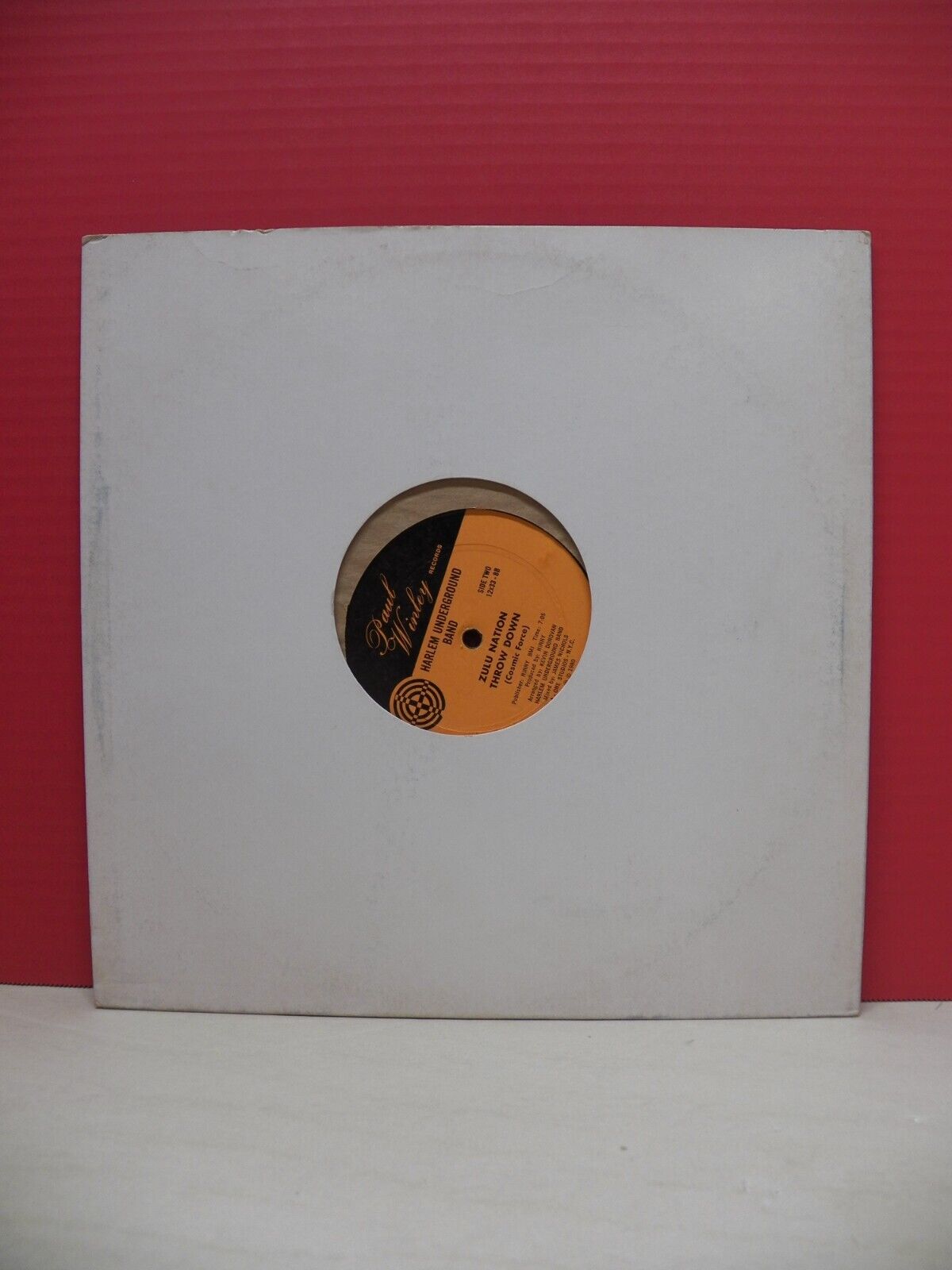 12" Single EX Afrika Bambaataa/Harlem Underground Band Zulu Nation Throw Down 12" Single EX Afrika Bambaataa/Harlem Underground Band Zulu Nation Throw Down
