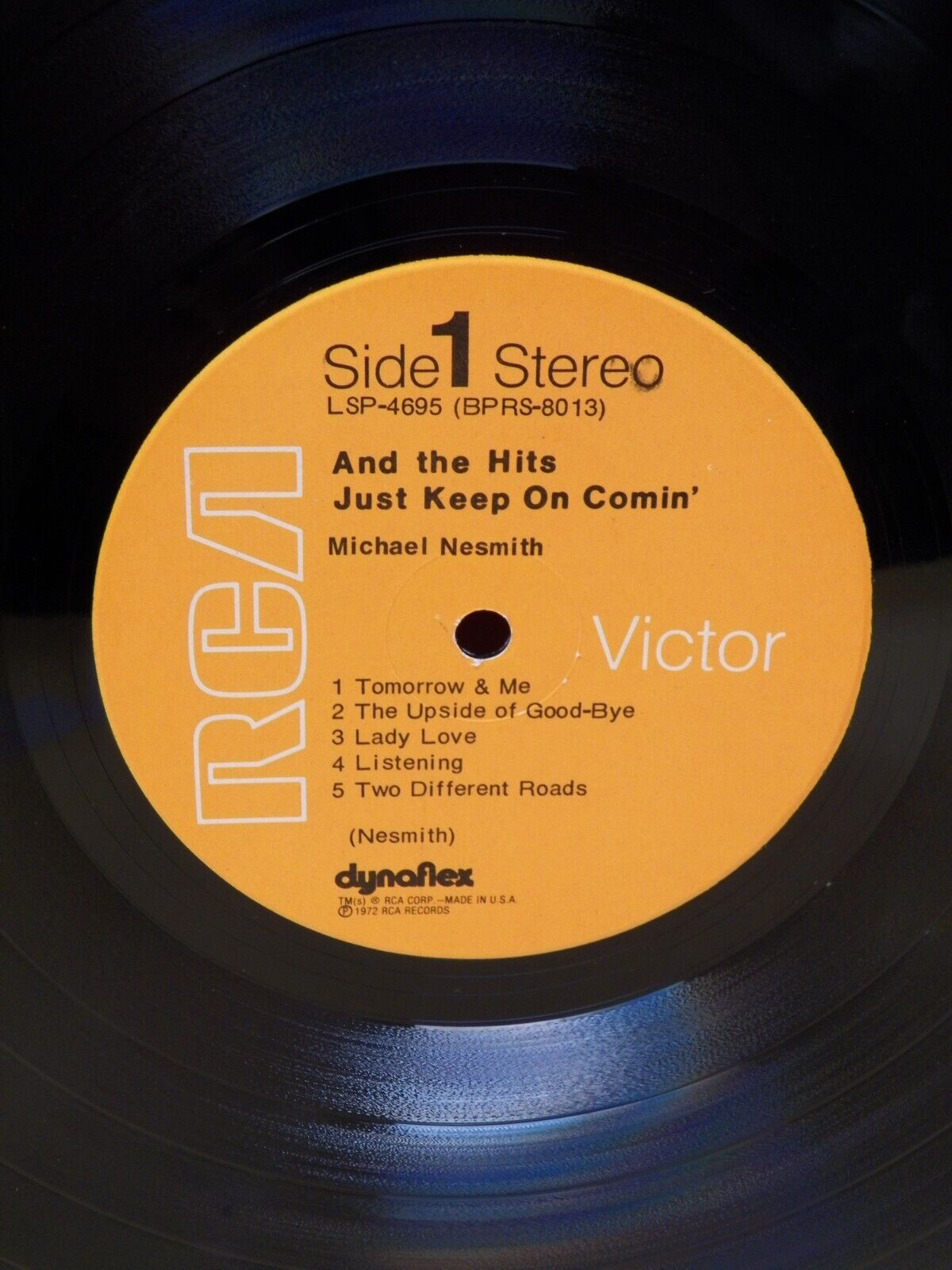 12" LP VG+ Michael Nesmith And The Hits Just Keep On Comin' 1972 RCA Victor 12" LP VG+ Michael Nesmith And The Hits Just Keep On Comin' 1972 RCA Victor