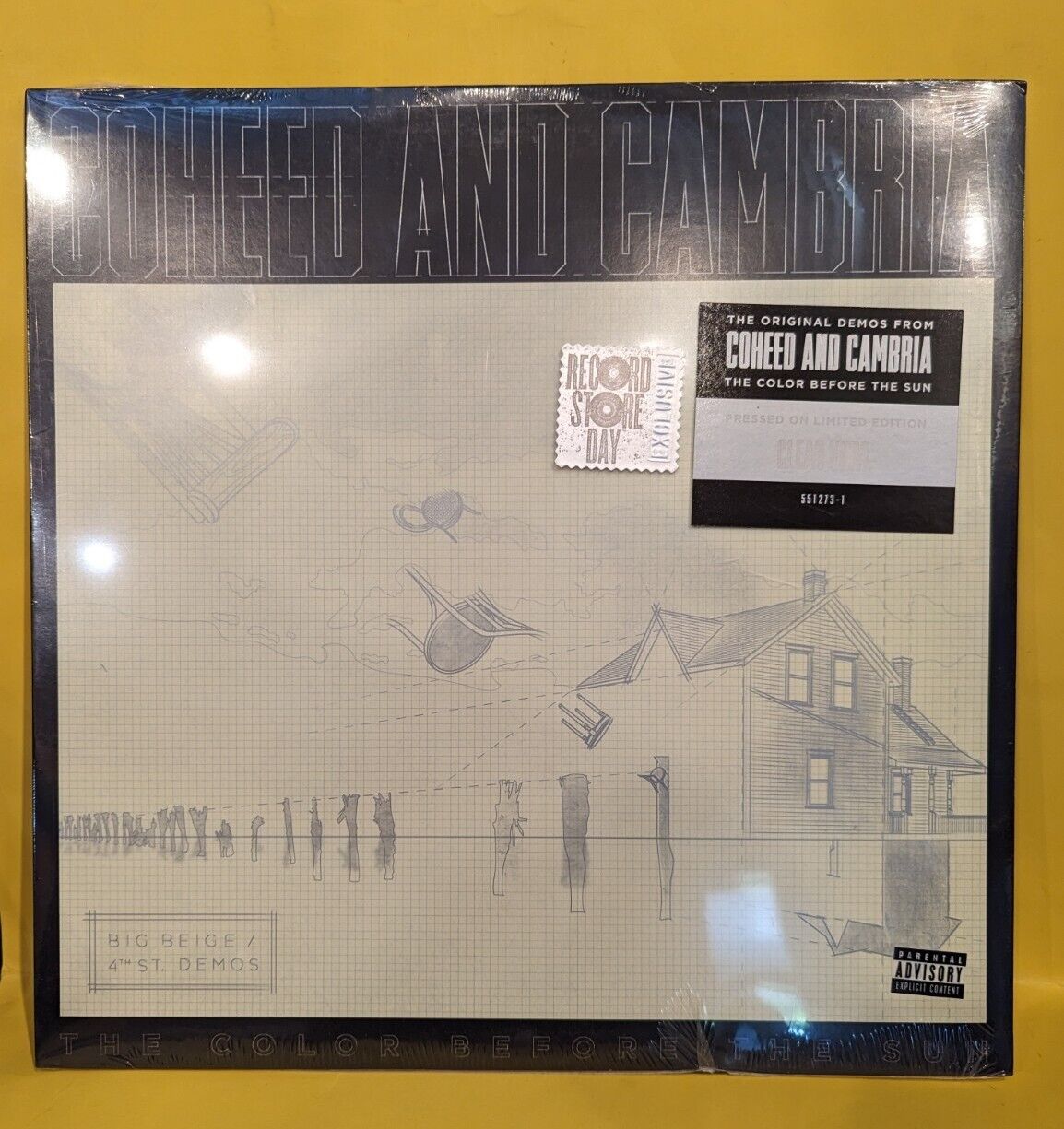 LP Coheed Cambria The Color Before The Sun: Official Band Demos Clear Vinyl RSD LP Coheed Cambria The Color Before The Sun: Official Band Demos Clear Vinyl RSD