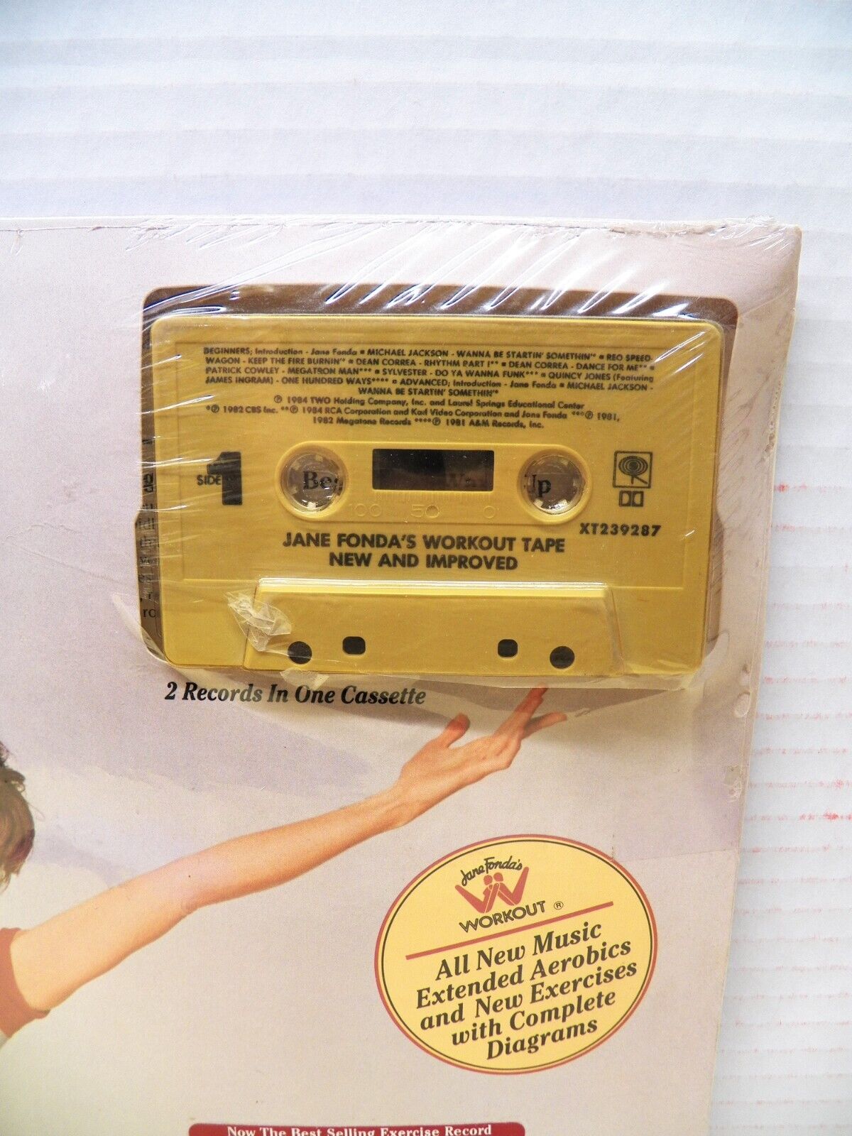 Sealed Cassette New & Improved-Jane Fonda's Workout Tape 1984 Columbia Sealed Cassette New & Improved-Jane Fonda's Workout Tape 1984 Columbia