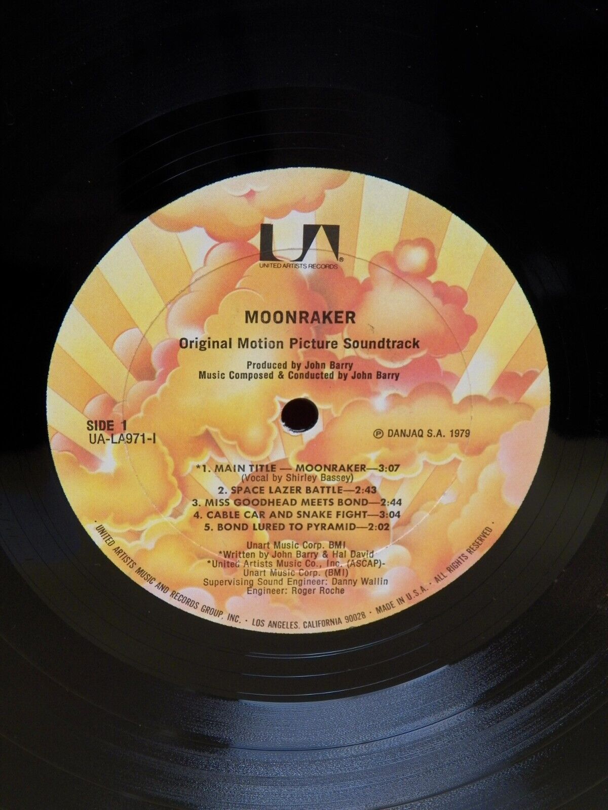 12" LP EX John Barry Moonraker (Motion Picture Soundtrack) 1979 United Artists 12" LP EX John Barry Moonraker (Motion Picture Soundtrack) 1979 United Artists