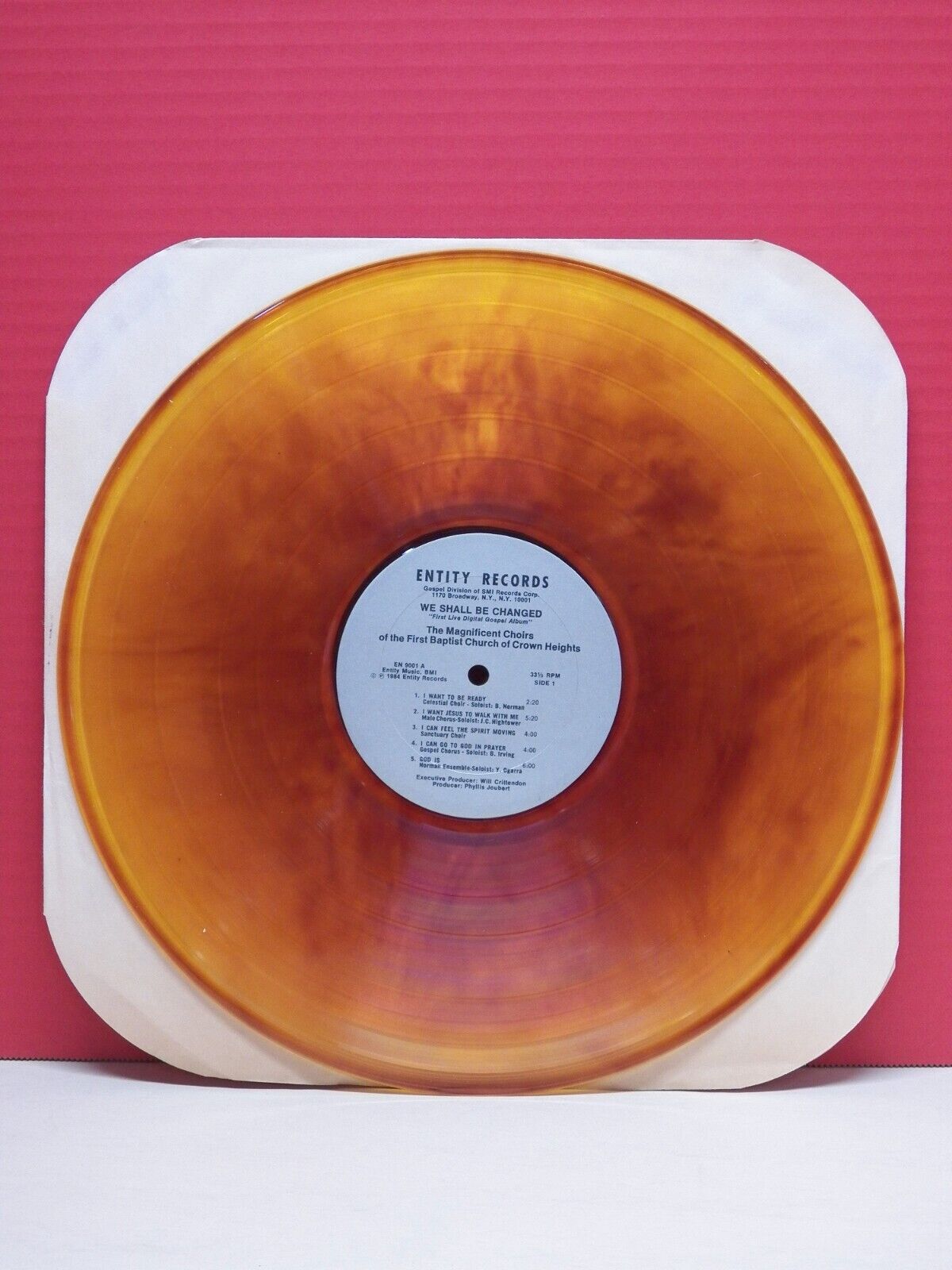 12" LP EX First Baptist Church Of Crown Heights We Shall Be Changed 1984 Amber 12" LP EX First Baptist Church Of Crown Heights We Shall Be Changed 1984 Amber