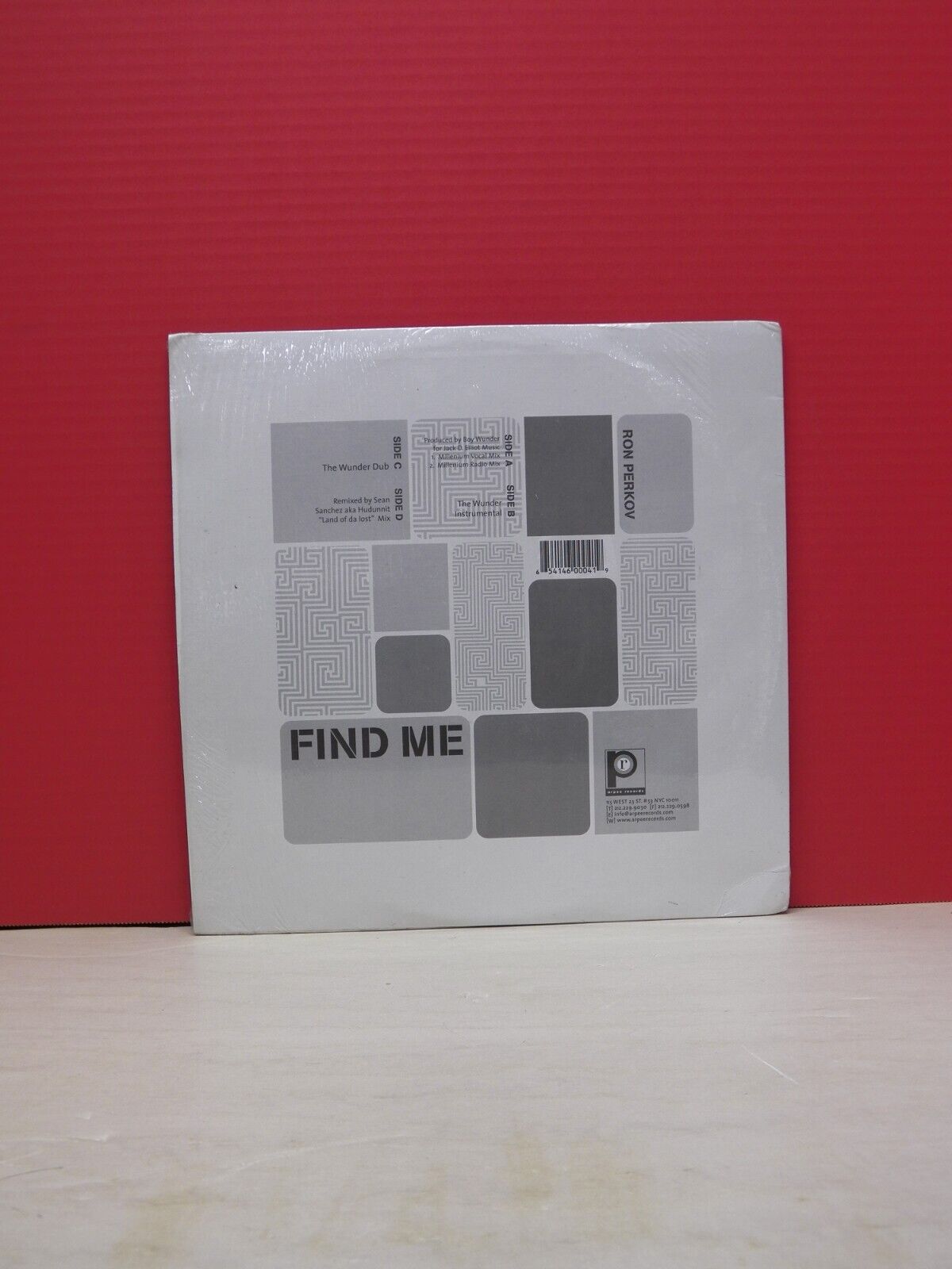 12" 2xVinyl Single EX Ron Perkov Find Me Arpee Records ARPEE 0004 12" 2xVinyl Single EX Ron Perkov Find Me Arpee Records ARPEE 0004