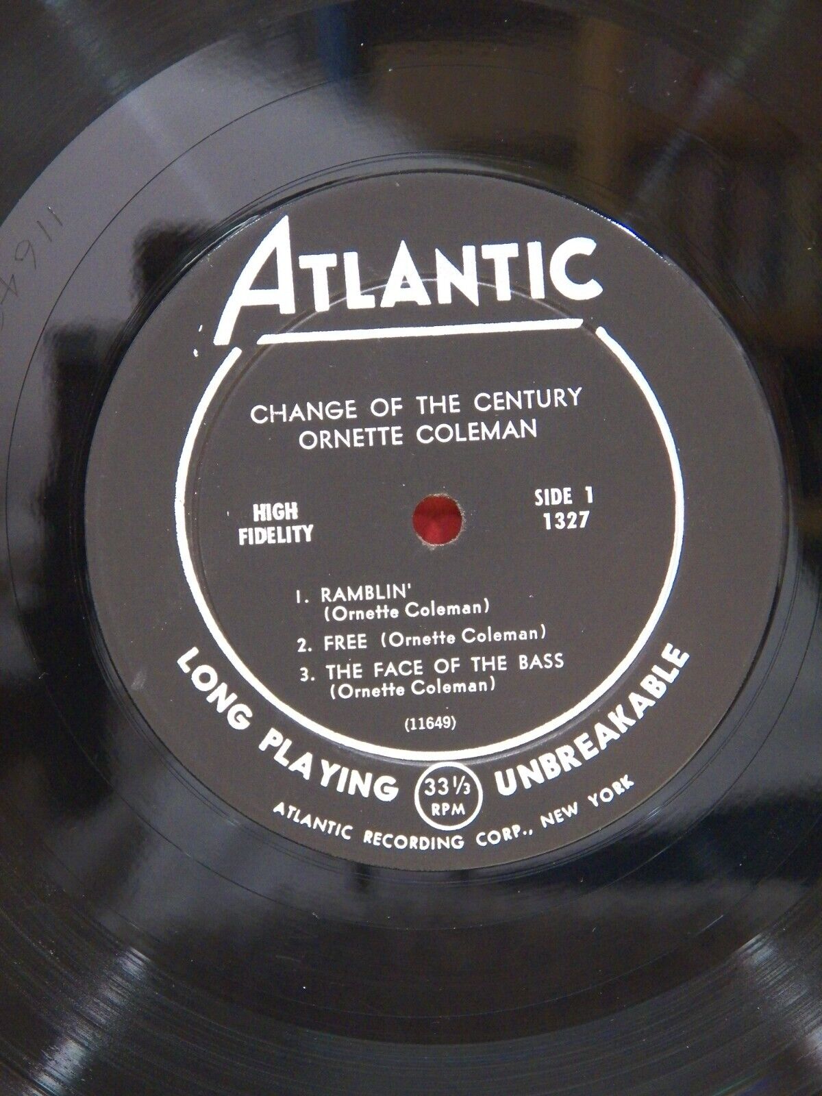 12" LP VG++/EX Ornette Coleman Change Of The Century 1960 Atlantic Mono 1327 12" LP VG++/EX Ornette Coleman Change Of The Century 1960 Atlantic Mono 1327