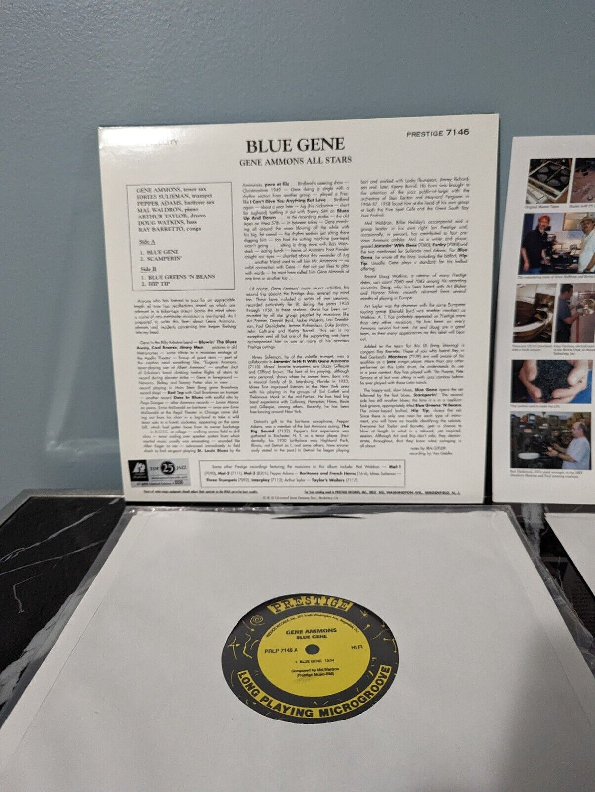 Rare EX 2 LP Vinyl Record Gene Ammons Blue Gene Prestige 7146 Limited ed .45 RPM Rare EX 2 LP Vinyl Record Gene Ammons Blue Gene Prestige 7146 Limited ed .45 RPM