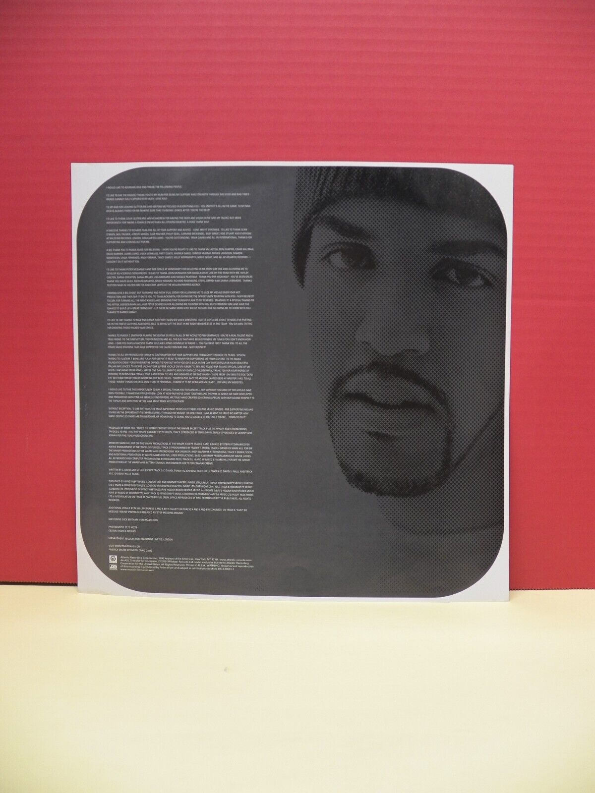 12" 2xLP VG++/EX Craig David Born To Do It 2001 Wildstar/Atlantic 8573-88081-1 12" 2xLP VG++/EX Craig David Born To Do It 2001 Wildstar/Atlantic 8573-88081-1