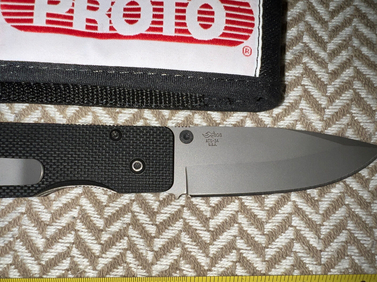 Brand New Rare Strider Buck Folding Knife SB.1 Paul Bos ATS-34 USA Made Rare Brand New Rare Strider Buck Folding Knife SB.1 Paul Bos ATS-34 USA Made Rare