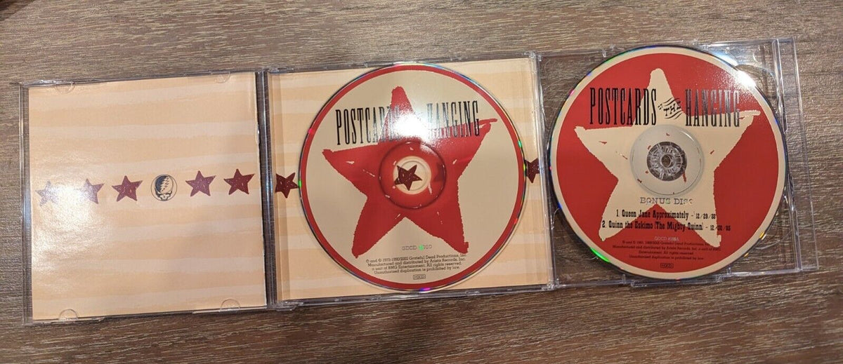NmGrateful Dead Postcards Of The Hanging Bonus Disc CD Bob Dylan Songs GDCD 2-CD NmGrateful Dead Postcards Of The Hanging Bonus Disc CD Bob Dylan Songs GDCD 2-CD