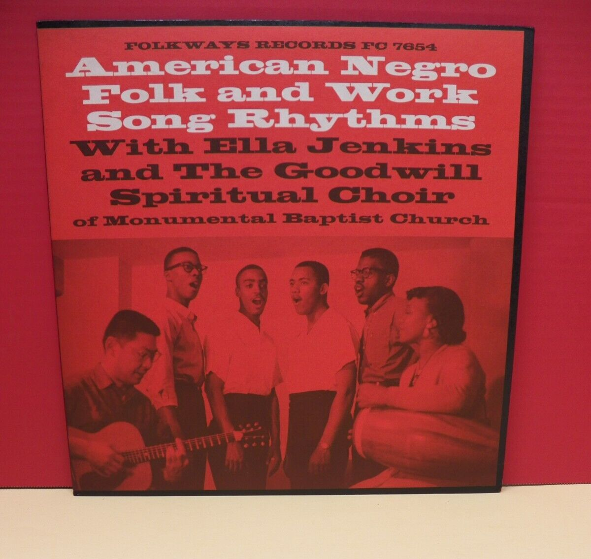 12" LP EX Ella Jenkins American Negro Folk And Work Song Rhythms 1960 Folkways 12" LP EX Ella Jenkins American Negro Folk And Work Song Rhythms 1960 Folkways