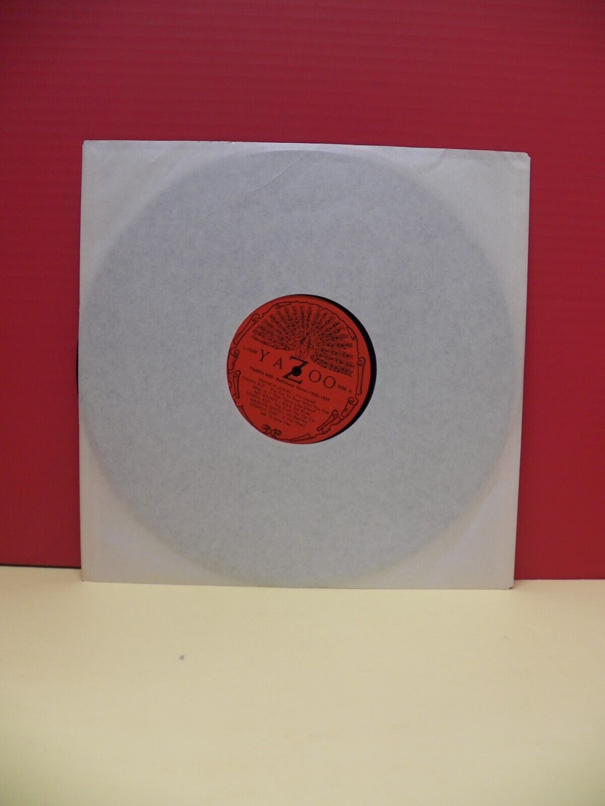 12" LP VG++/EX Tampa Red Bottleneck Guitar (1928-1937) 1973 Yazoo Stereo L-1039 12" LP VG++/EX Tampa Red Bottleneck Guitar (1928-1937) 1973 Yazoo Stereo L-1039