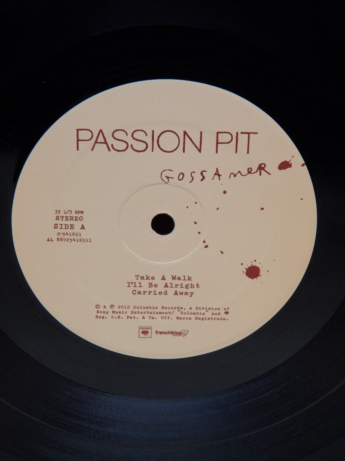 12" 2xLP NM- Passion Pit Gossamer 2012 Columbia 88725 41651 1 12" 2xLP NM- Passion Pit Gossamer 2012 Columbia 88725 41651 1