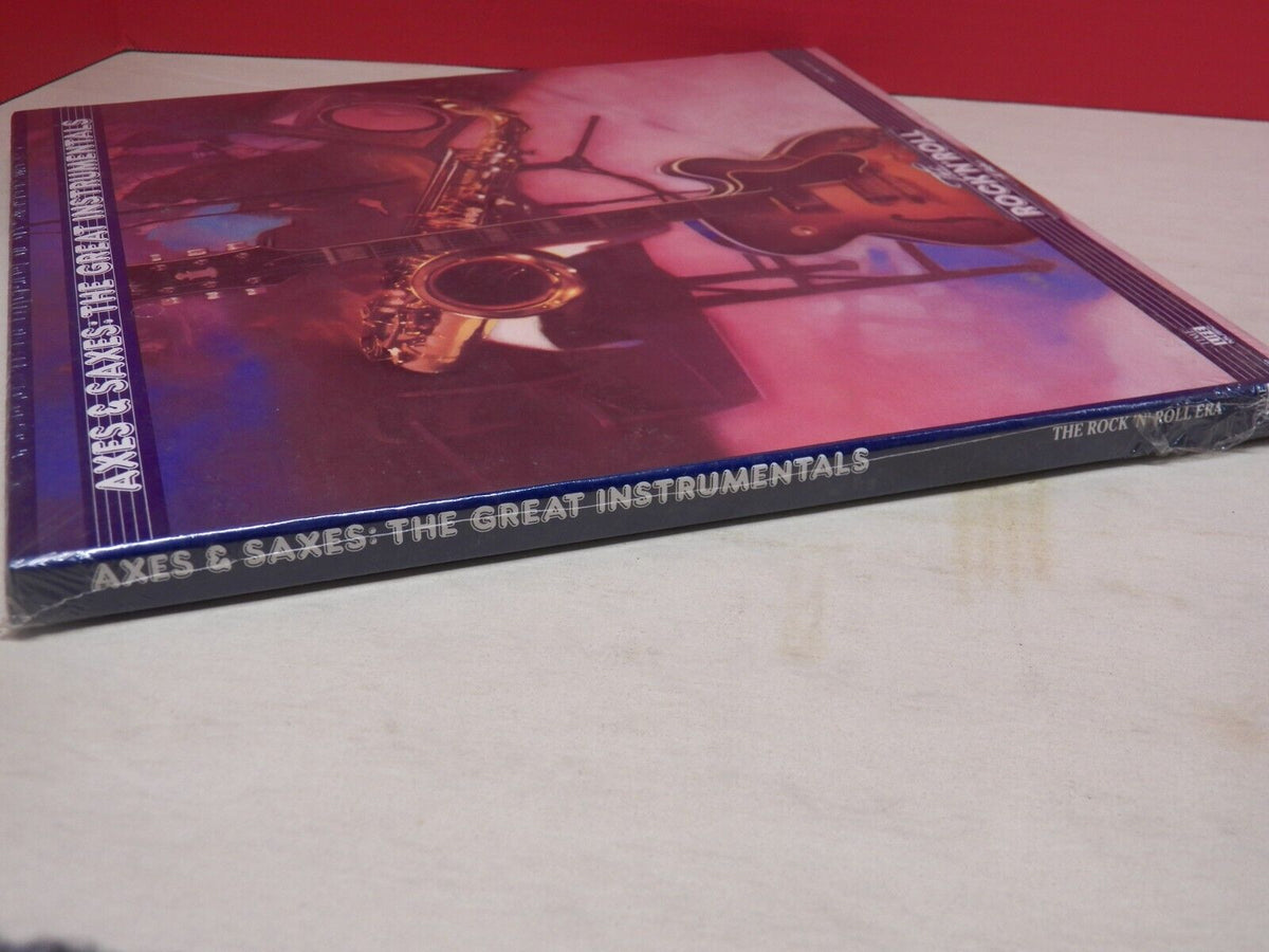 Sealed 12" 2xLP Box Set Axes & Saxes: The Great Instrumentals 1990 Time Life Sealed 12" 2xLP Box Set Axes & Saxes: The Great Instrumentals 1990 Time Life