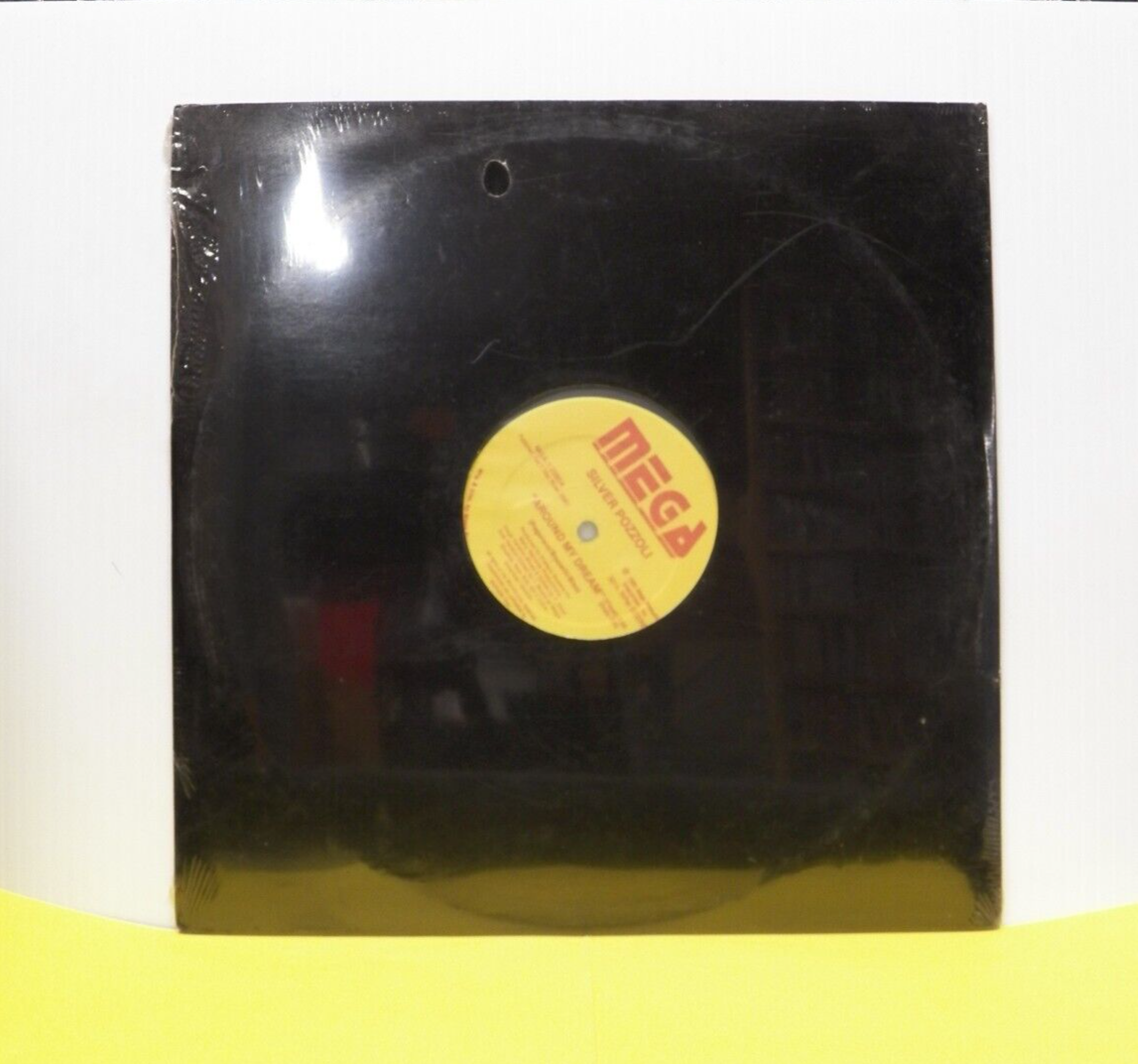 Sealed 12" Single Silver Pozzoli Around My Dream 1985 Mega Records MGA-1-2285 Sealed 12" Single Silver Pozzoli Around My Dream 1985 Mega Records MGA-1-2285