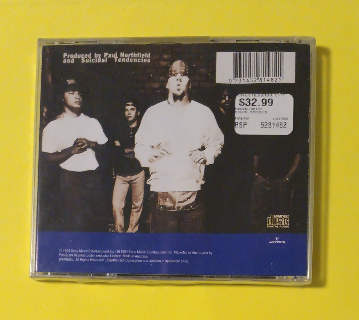 Suicidal Tendencies - Suicidal For Life - 1995 - 5281482 New - Sealed - 2 CD Suicidal Tendencies - Suicidal For Life - 1995 - 5281482 New - Sealed - 2 CD
