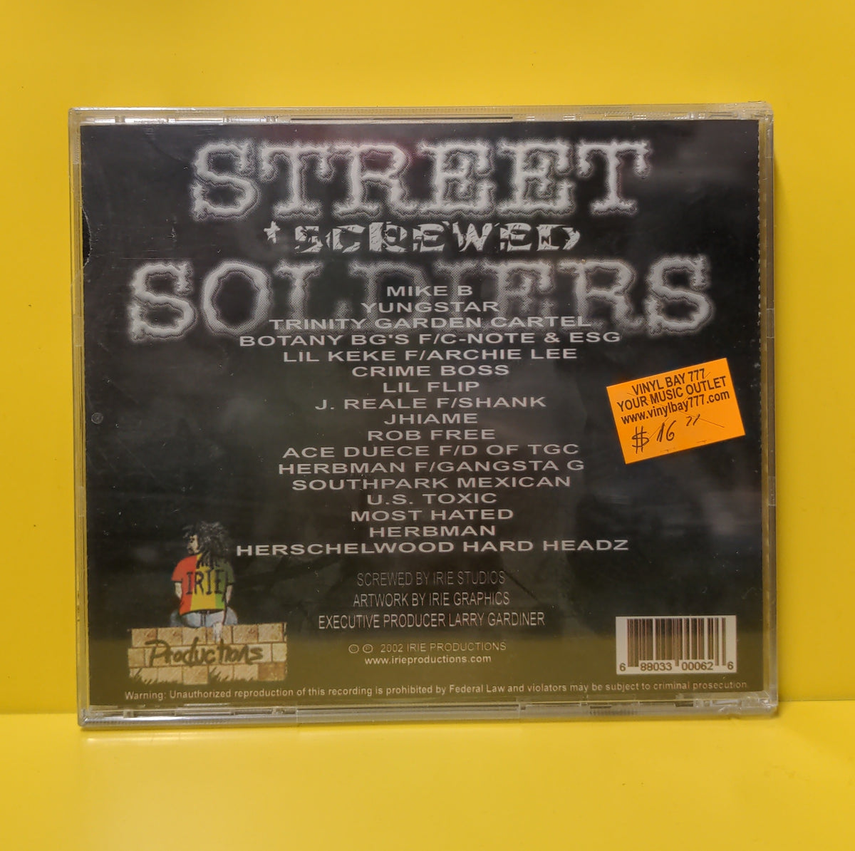 Various - Street Soldiers (*Screwed) - 2002 - New - Sealed - CDs Various - Street Soldiers (*Screwed) - 2002 - New - Sealed - CDs