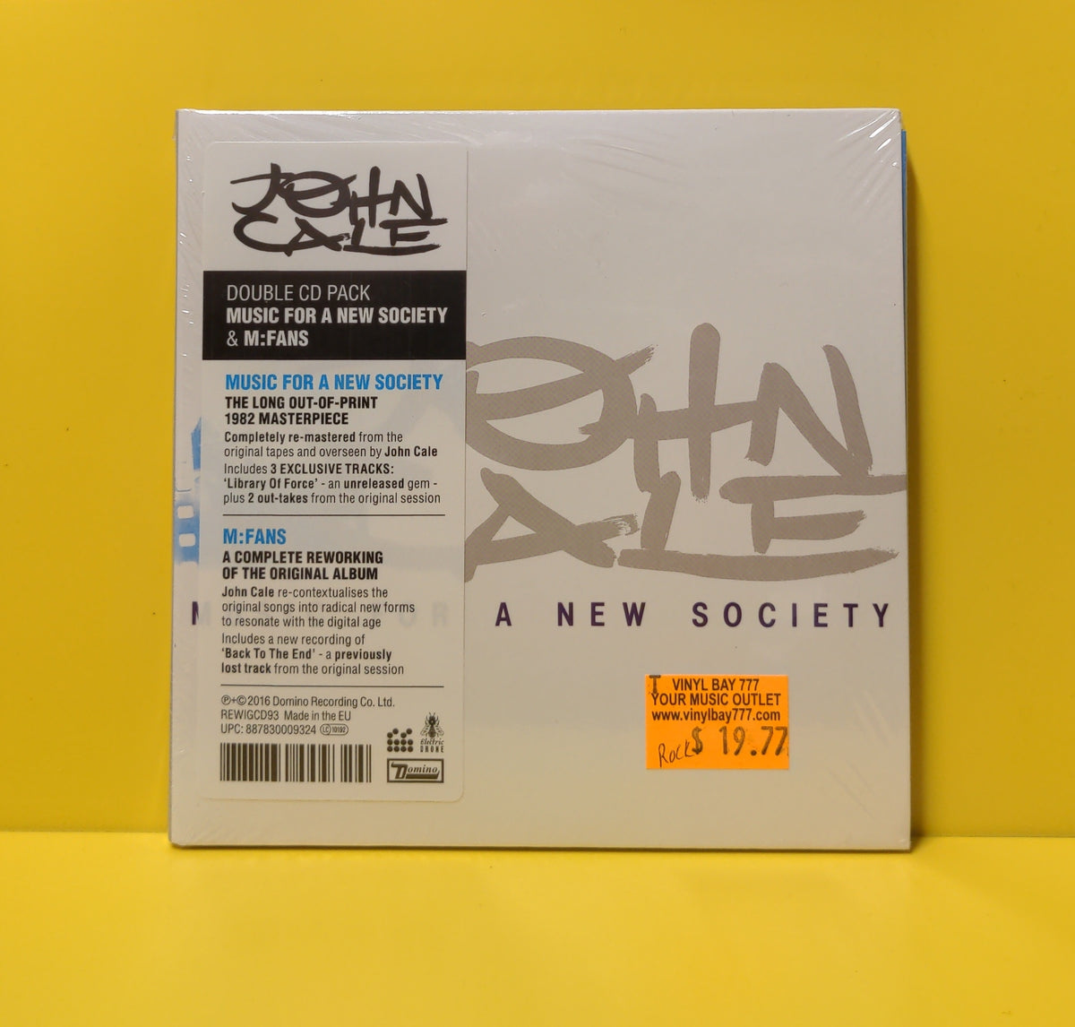 John Cale - Music For A New Society / M:FANS - 2016 - REWIGCD93 New - Sealed - 2xCD John Cale - Music For A New Society / M:FANS - 2016 - REWIGCD93 New - Sealed - 2xCD
