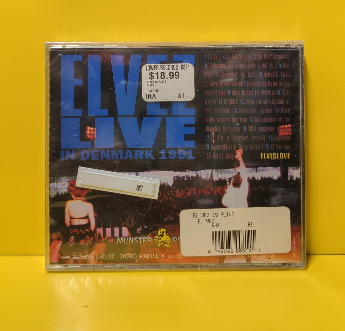 El Vez - El Vez Is Alive - 1995 - MR CD 081 New - Sealed - CDs El Vez - El Vez Is Alive - 1995 - MR CD 081 New - Sealed - CDs