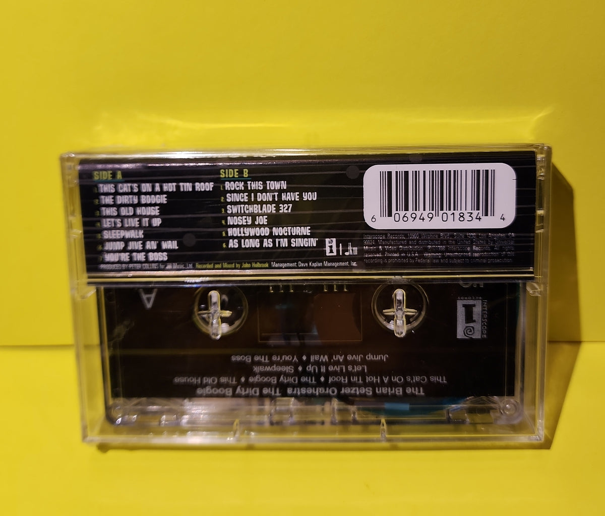 The Brian Setzer Orchestra - The Dirty Boogie - 1998 - INTC 90183 New - Sealed - cassettes The Brian Setzer Orchestra - The Dirty Boogie - 1998 - INTC 90183 New - Sealed - cassettes