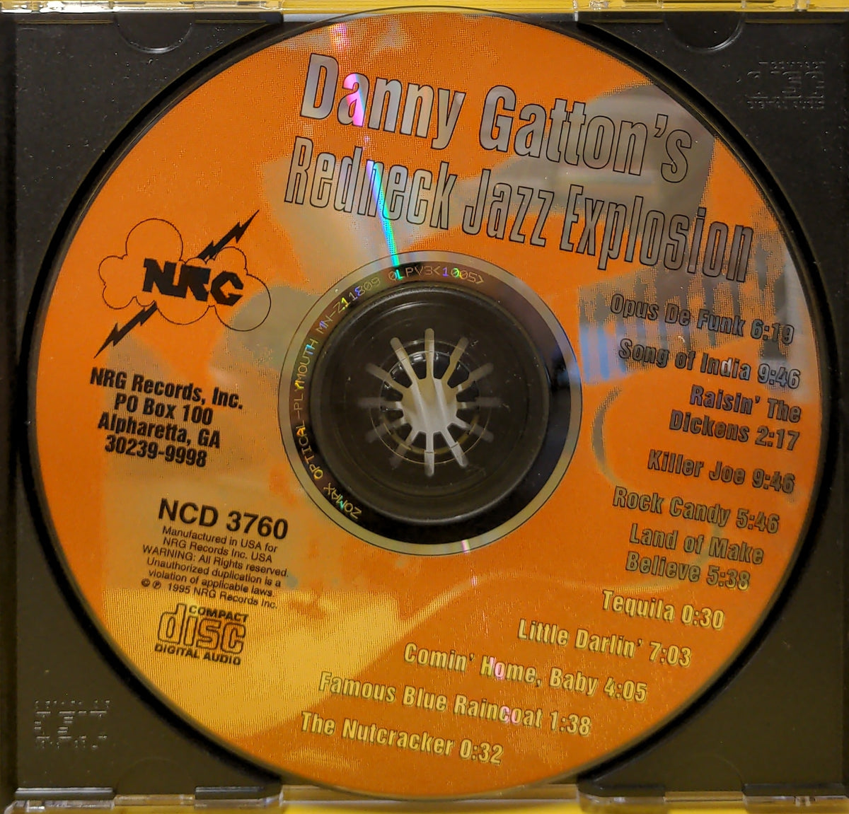 Danny Gatton - Redneck Jazz Explosion - 1995 - NCD-3760 Used - EX - CDs Danny Gatton - Redneck Jazz Explosion - 1995 - NCD-3760 Used - EX - CDs