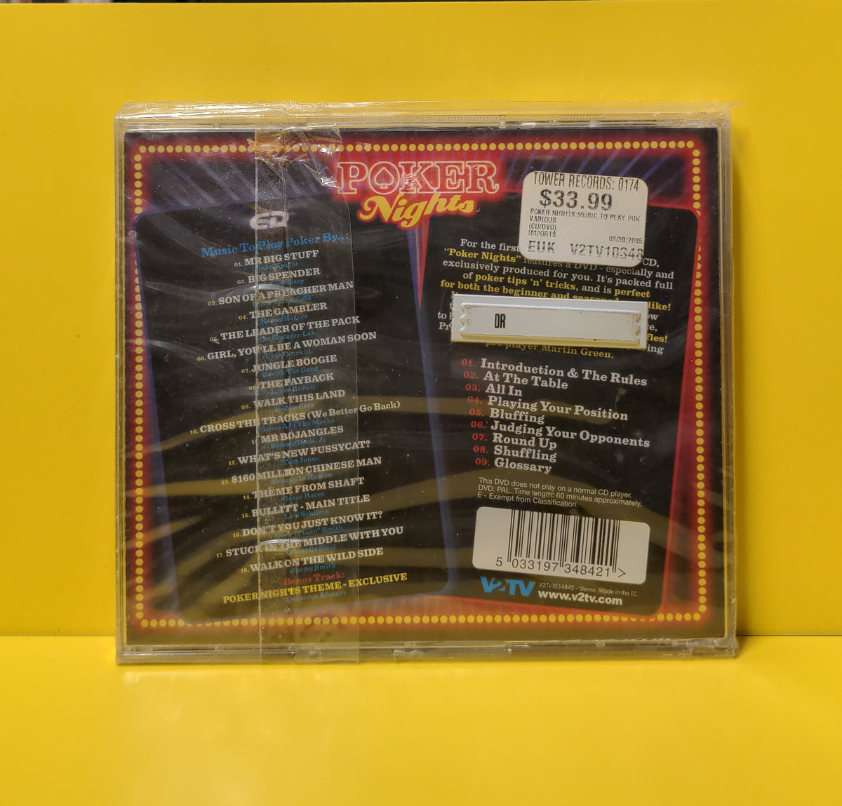 Various - Poker Nights - V2TV1034842 New - Sealed - CDs Various - Poker Nights - V2TV1034842 New - Sealed - CDs