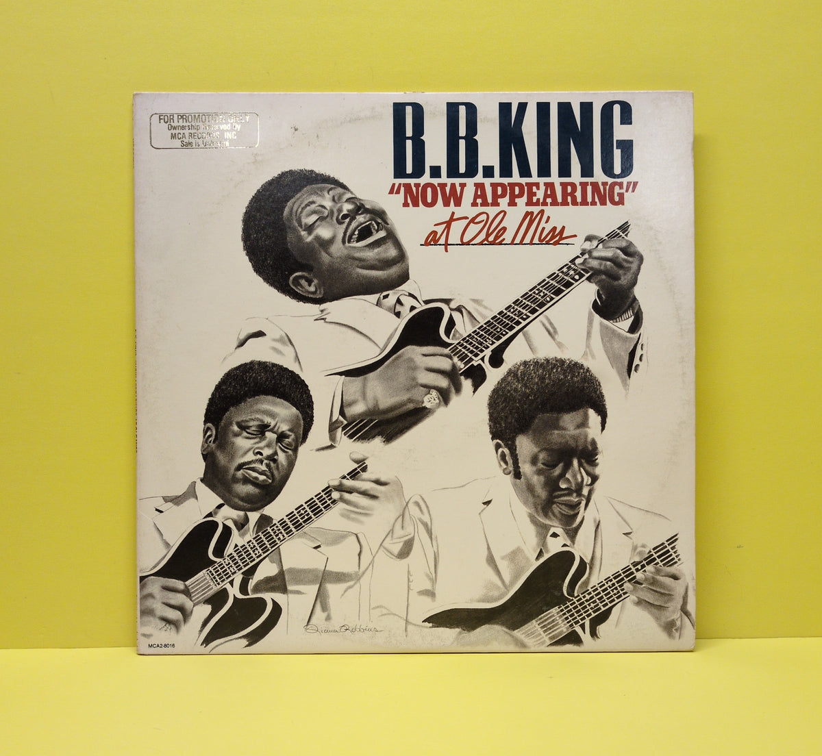 B.B. King - B.B. King "Now Appearing" At Ole Miss - 1980 - MCA2-8016 Used - VG+ - Vinyl - Promo - 2xLP B.B. King - B.B. King "Now Appearing" At Ole Miss - 1980 - MCA2-8016 Used - VG+ - Vinyl - Promo - 2xLP