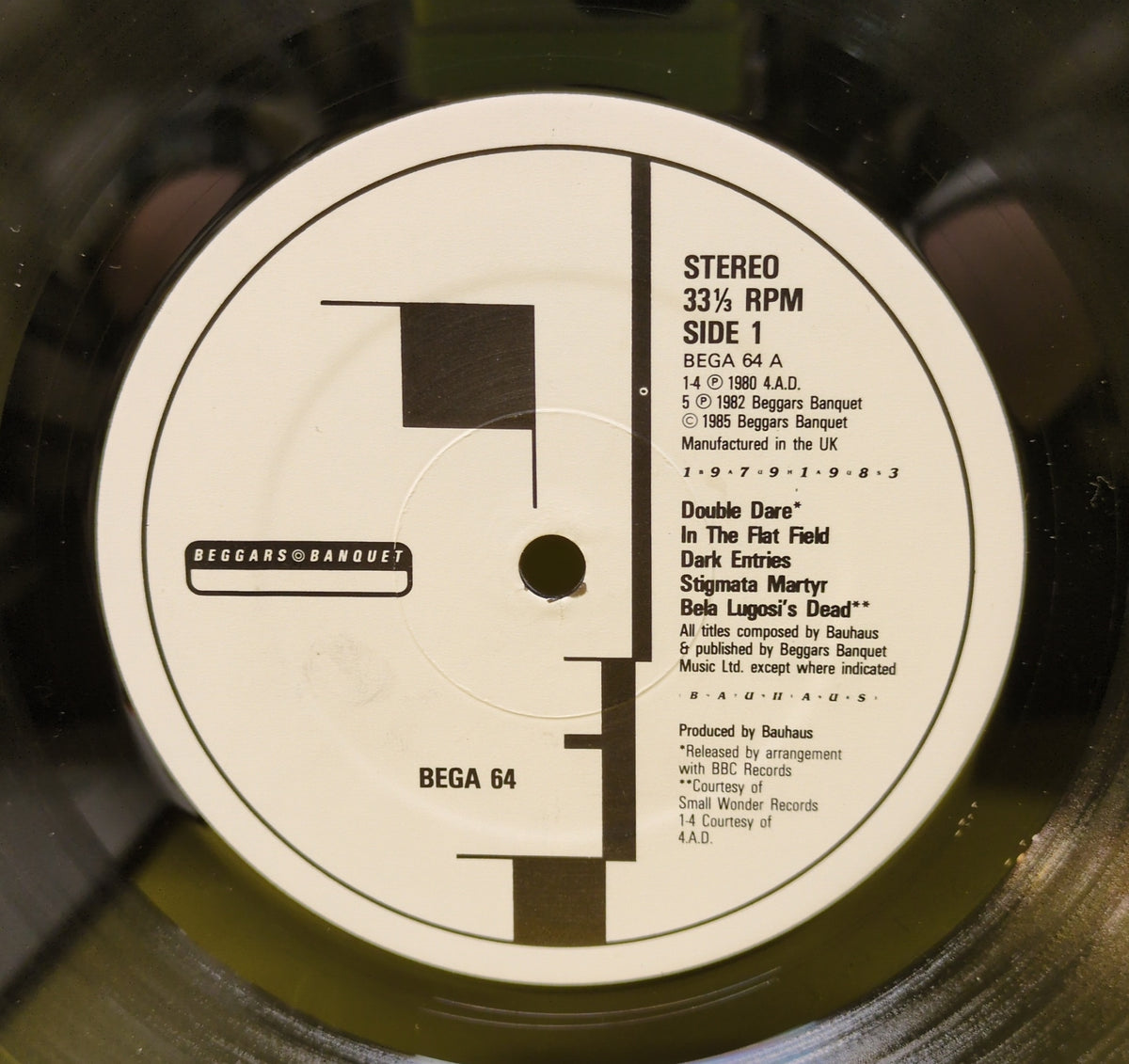 Bauhaus - 1979-1983 - 1985 - BEGA 64 Used - VG++ - Vinyl - 2xLP Bauhaus - 1979-1983 - 1985 - BEGA 64 Used - VG++ - Vinyl - 2xLP