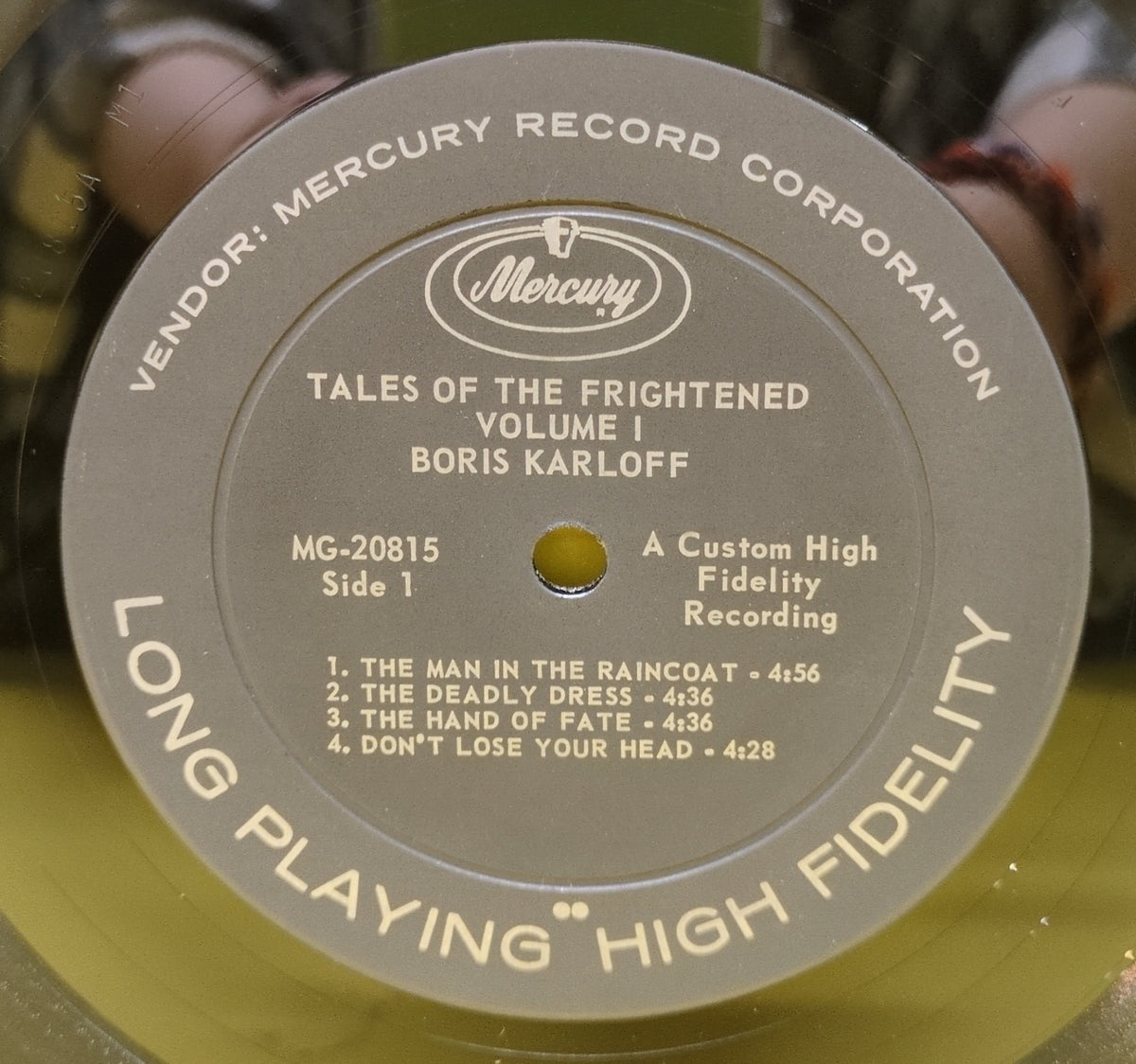 Boris Karloff - Tales Of The Frightened Volume 1 - 1963 - MG 20815 Used - VG++ - Vinyl Boris Karloff - Tales Of The Frightened Volume 1 - 1963 - MG 20815 Used - VG++ - Vinyl