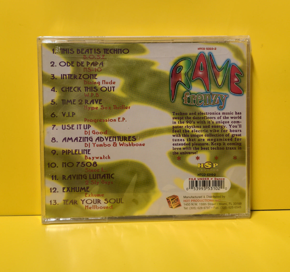 Various Artists - The Ultimate Rave Frenzy - 1999 - HTCD 5310-2 New - Sealed - CDs Various Artists - The Ultimate Rave Frenzy - 1999 - HTCD 5310-2 New - Sealed - CDs