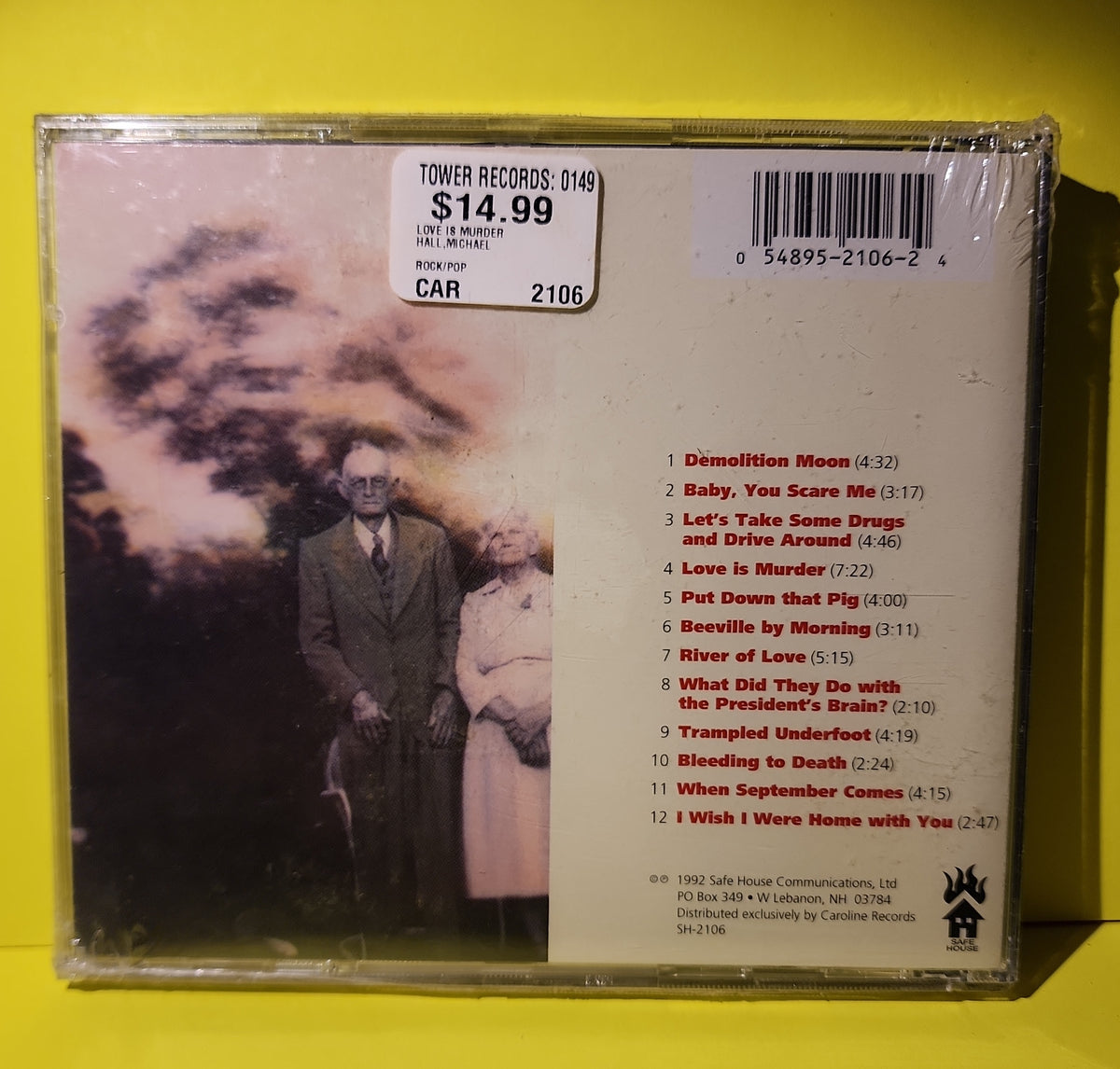 Michael Hall - Love Is Murder - 1992 - SH-2106 New - Sealed - CDs Michael Hall - Love Is Murder - 1992 - SH-2106 New - Sealed - CDs