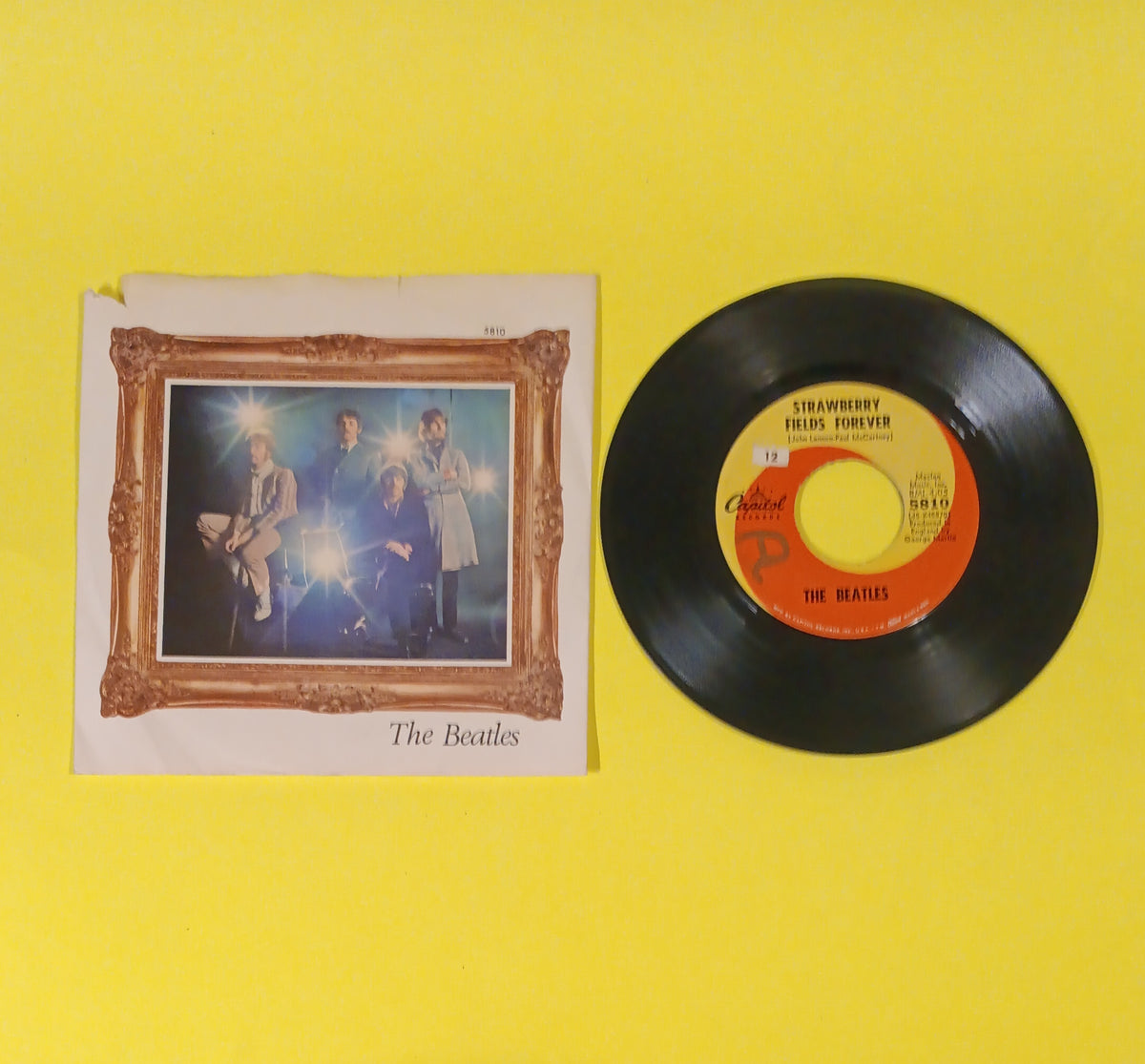 The Beatles - Strawberry Fields Forever / Penny Lane 7" - 1967 - 5810 Used - VG+ - Vinyl The Beatles - Strawberry Fields Forever / Penny Lane 7" - 1967 - 5810 Used - VG+ - Vinyl