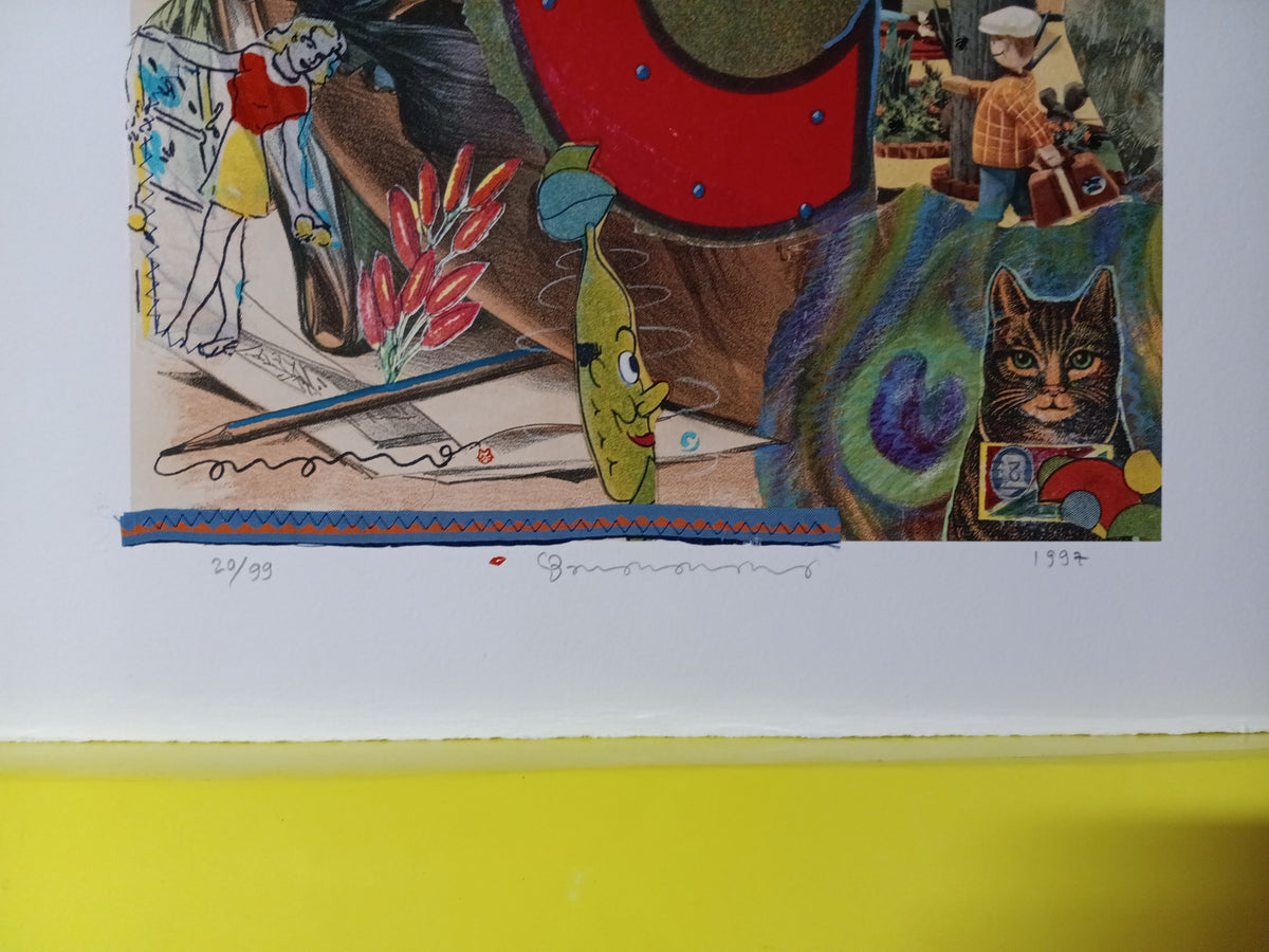 Bruce Helander - Love Letters - Catus Caper "C" - 1997 - New - Art Bruce Helander - Love Letters - Catus Caper "C" - 1997 - New - Art