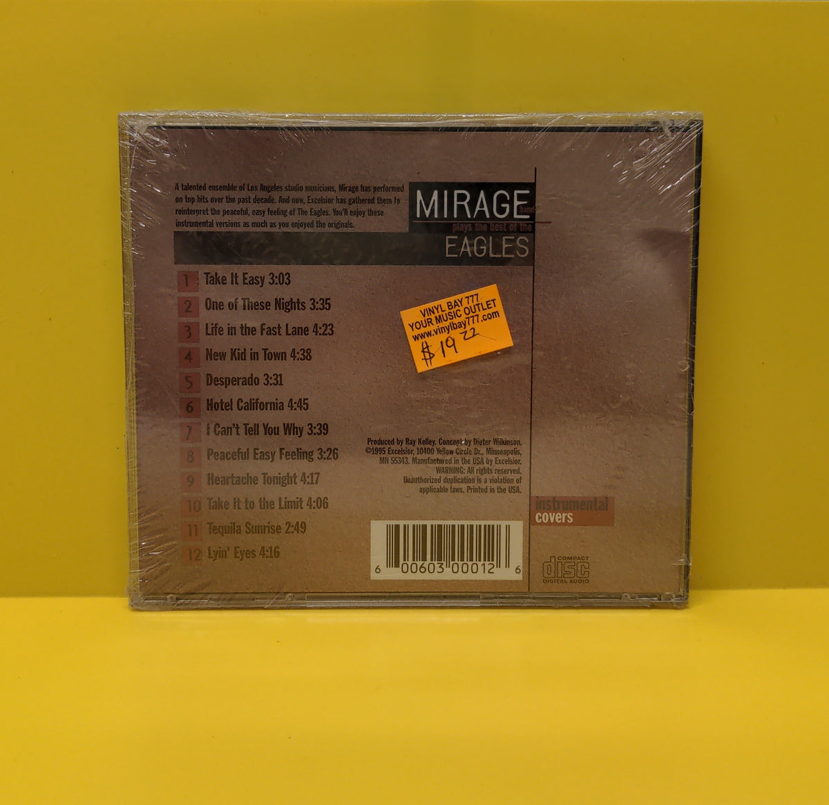 Mirage - Mirage Band Plays The Best Of The Eagles - 1995 - EXL-30001-2 New - Sealed - CDs Mirage - Mirage Band Plays The Best Of The Eagles - 1995 - EXL-30001-2 New - Sealed - CDs