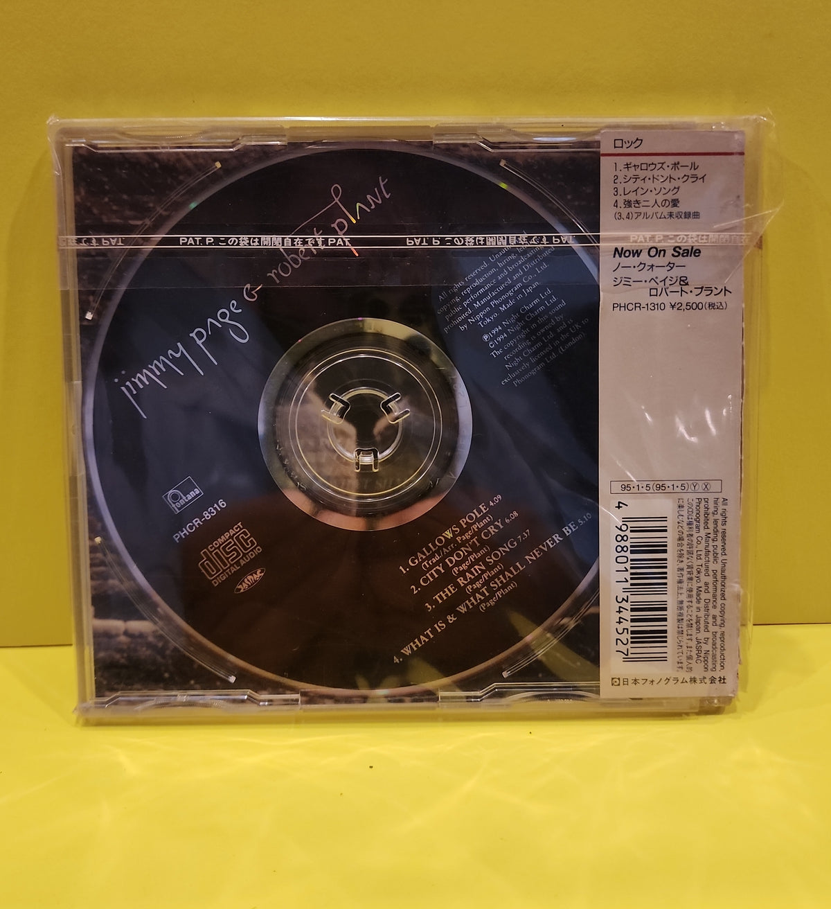 Jimmy Page & Robert Plant - Gallows Pole - 1995 - PHCR-8316 New - Sealed - CDs Jimmy Page & Robert Plant - Gallows Pole - 1995 - PHCR-8316 New - Sealed - CDs