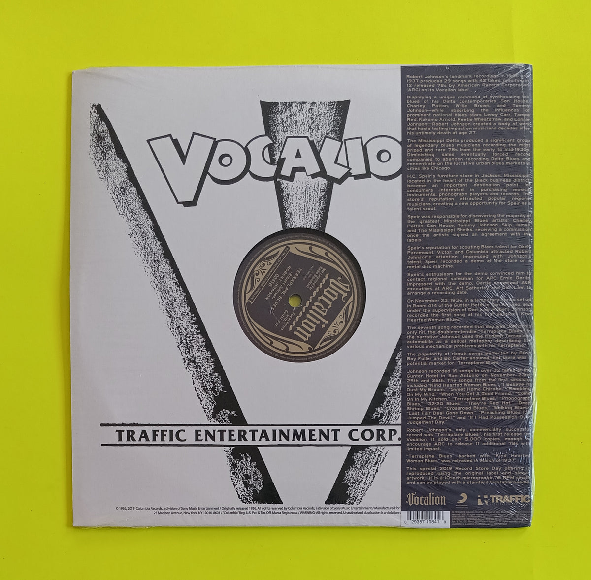 Robert Johnson - Terraplane Blues / Kind Hearted Woman Blues - 2019 - 03416 New - Sealed - RSD 10" Vinyl Robert Johnson - Terraplane Blues / Kind Hearted Woman Blues - 2019 - 03416 New - Sealed - RSD 10" Vinyl
