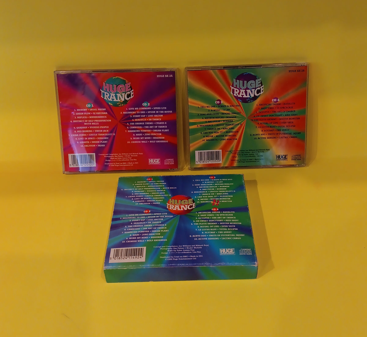 Various - Huge Trance 4 CD Box Set - 1996 - HUGE BX CD 2 Used - EX - CDs Various - Huge Trance 4 CD Box Set - 1996 - HUGE BX CD 2 Used - EX - CDs