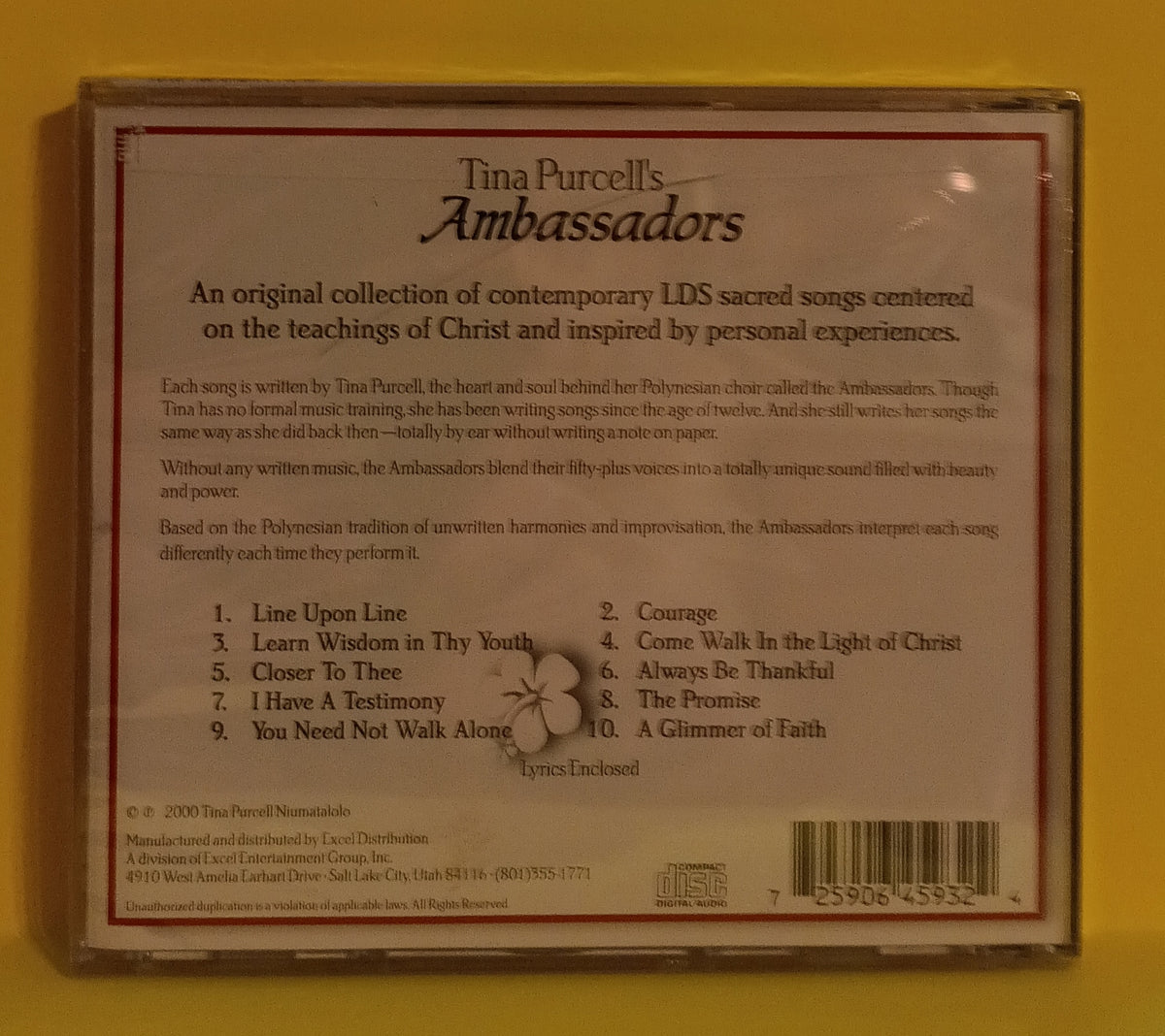 Tina Purcell - Tina Purcell's Ambassadors - 2000 - New - Sealed - CDs Tina Purcell - Tina Purcell's Ambassadors - 2000 - New - Sealed - CDs