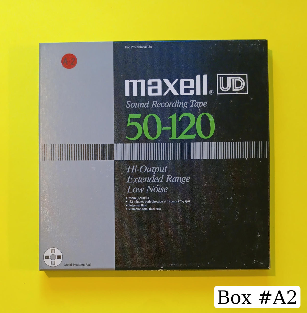 Maxell UD Sound Recording Tape 50-120 Japan Metal Reel Used - Blank Media Maxell UD Sound Recording Tape 50-120 Japan Metal Reel Used - Blank Media