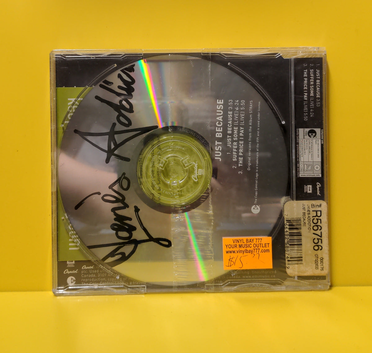 Jane's Addiction - Just Because - 2003 - 7243 5 52628 2 0 New - Sealed - CDs Jane's Addiction - Just Because - 2003 - 7243 5 52628 2 0 New - Sealed - CDs