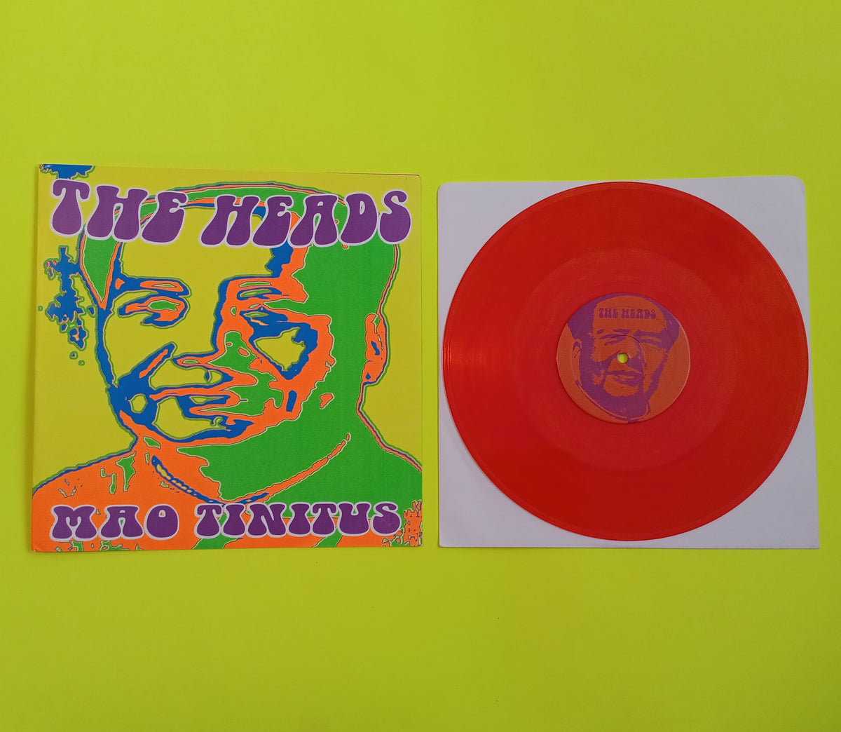 The Heads - Mao Tinitus - 1998 - MR078 Used - NM 10" Orange Vinyl The Heads - Mao Tinitus - 1998 - MR078 Used - NM 10" Orange Vinyl