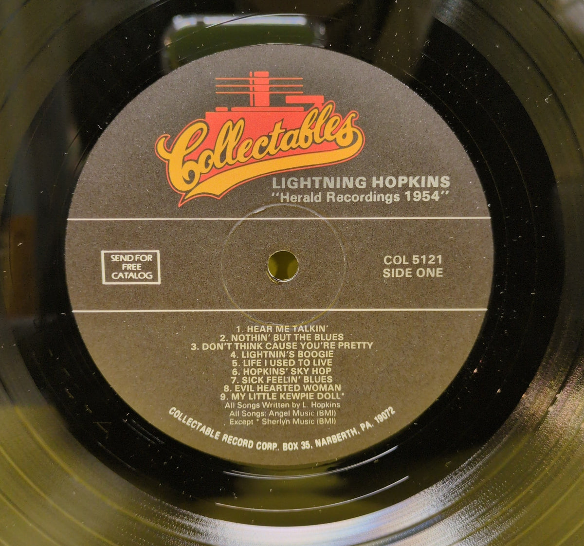Lightnin' Hopkins - The Herald Recordings - 1954 - 1990 - COL-5121 Used - VG++ - Vinyl - Reissue Lightnin' Hopkins - The Herald Recordings - 1954 - 1990 - COL-5121 Used - VG++ - Vinyl - Reissue