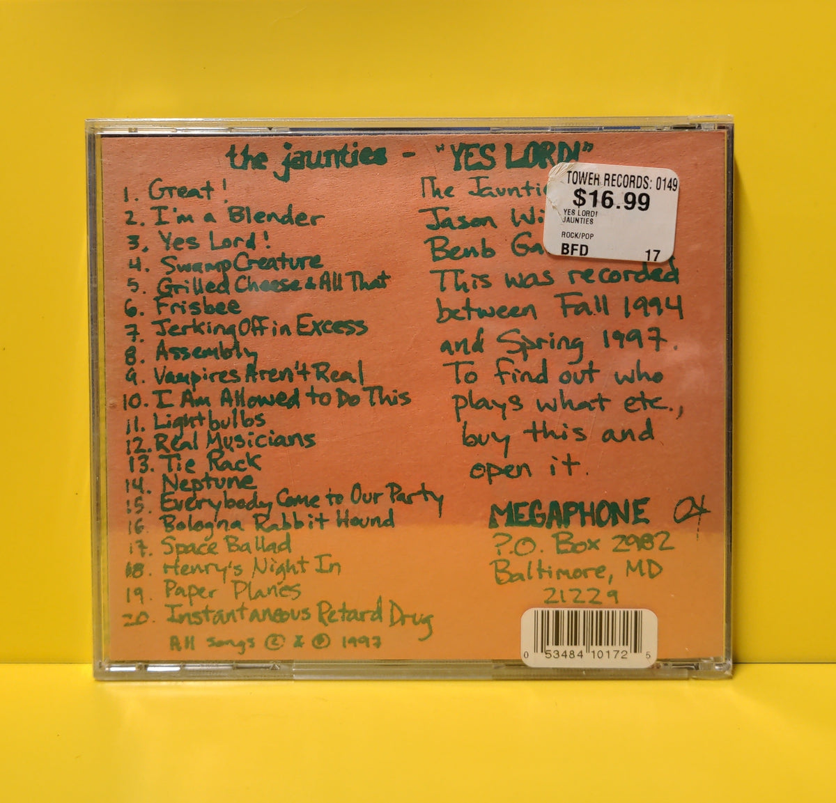 The Jaunties - Yes Lord! - 1997 - 017 New - Sealed - CDs The Jaunties - Yes Lord! - 1997 - 017 New - Sealed - CDs