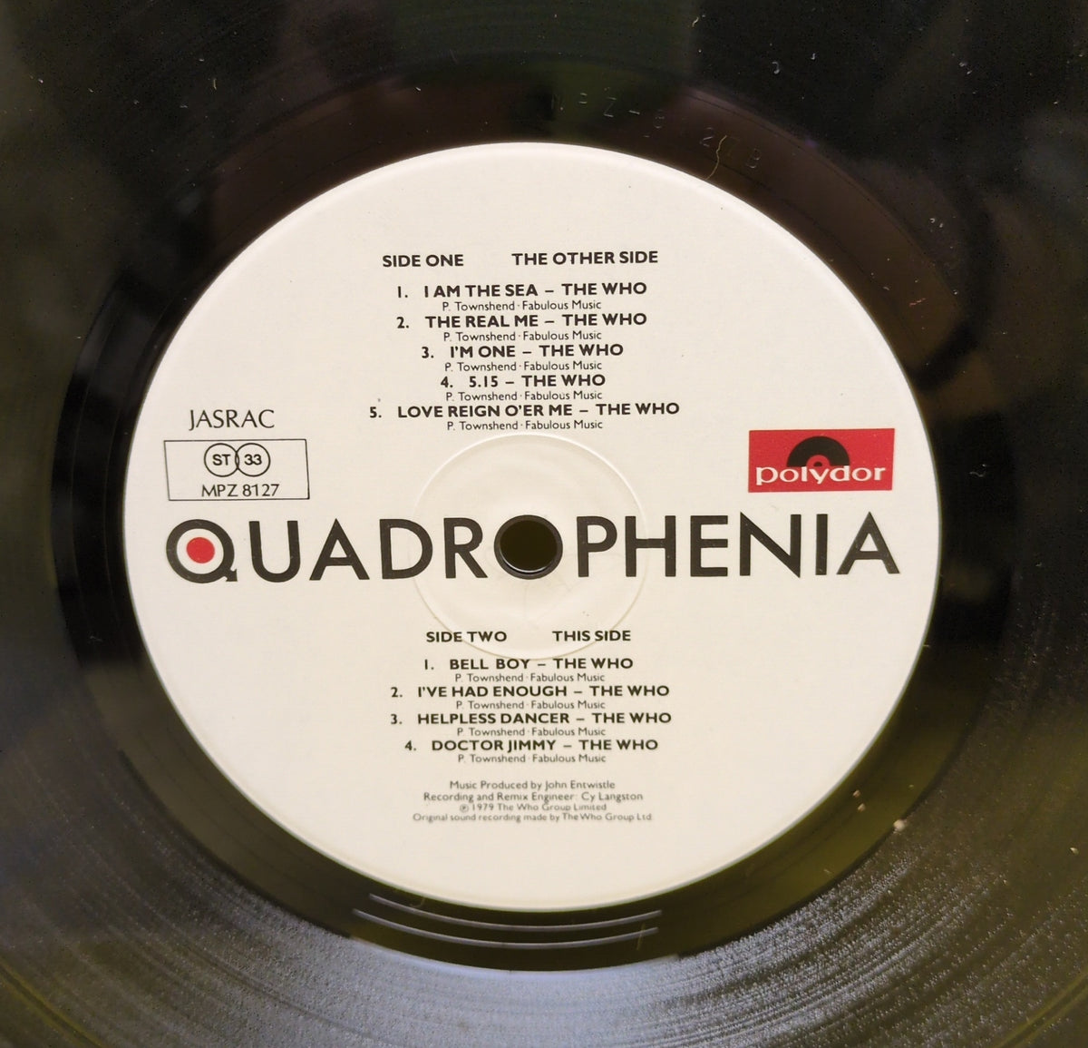 The Who, Various - Quadrophenia (Music From The Soundtrack Of The Who Film) - 1979 - MPZ 8127/8 Used - VG++ - Vinyl The Who, Various - Quadrophenia (Music From The Soundtrack Of The Who Film) - 1979 - MPZ 8127/8 Used - VG++ - Vinyl