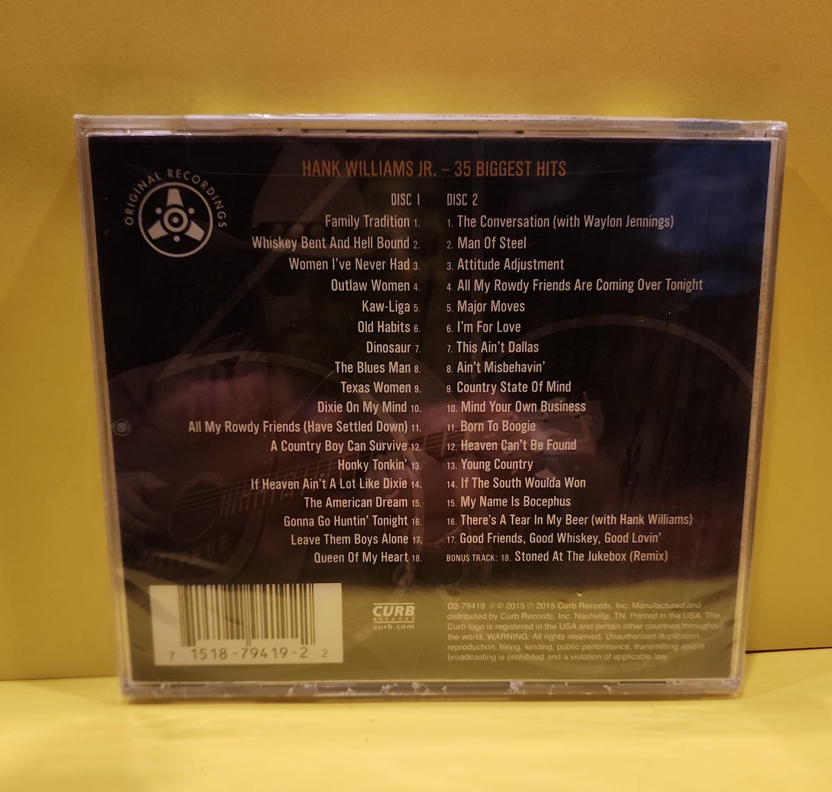 Hank Williams Jr. - 35 Biggest Hits - 2015 - D2-79419 New - CDs Hank Williams Jr. - 35 Biggest Hits - 2015 - D2-79419 New - CDs