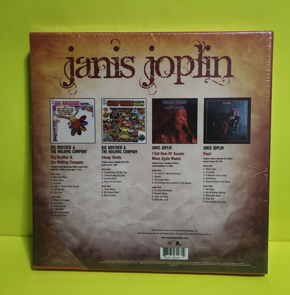 Janis Joplin - Janis - 2012 - SNYL 629714 New - Sealed - Vinyl Janis Joplin - Janis - 2012 - SNYL 629714 New - Sealed - Vinyl