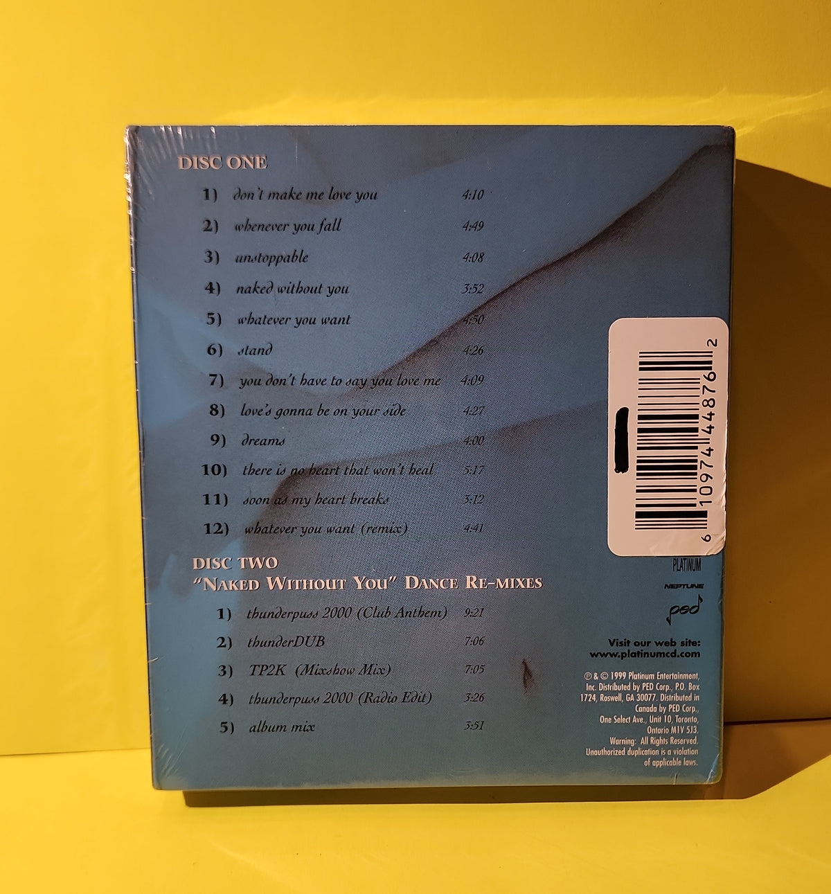 Taylor Dayne - Naked Without You - 1998 - 52416 1418 2 New - Sealed - CDs Taylor Dayne - Naked Without You - 1998 - 52416 1418 2 New - Sealed - CDs