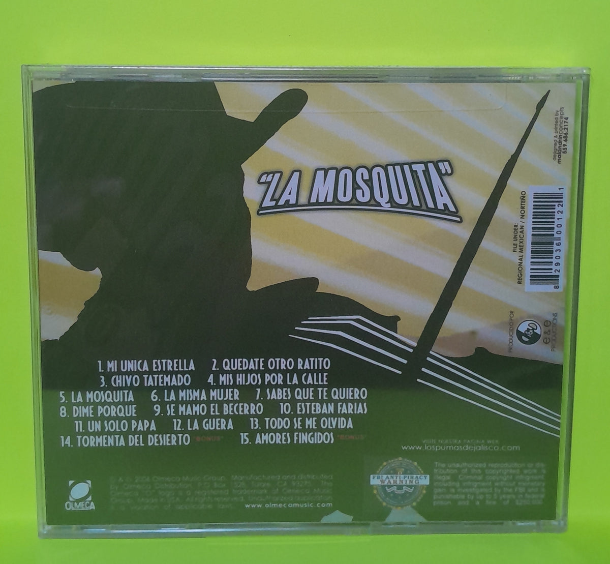 Tony Camacho - Los Pumas De Jalisco - 2006 - 82903-60012-2 New - Sealed - CDs Tony Camacho - Los Pumas De Jalisco - 2006 - 82903-60012-2 New - Sealed - CDs