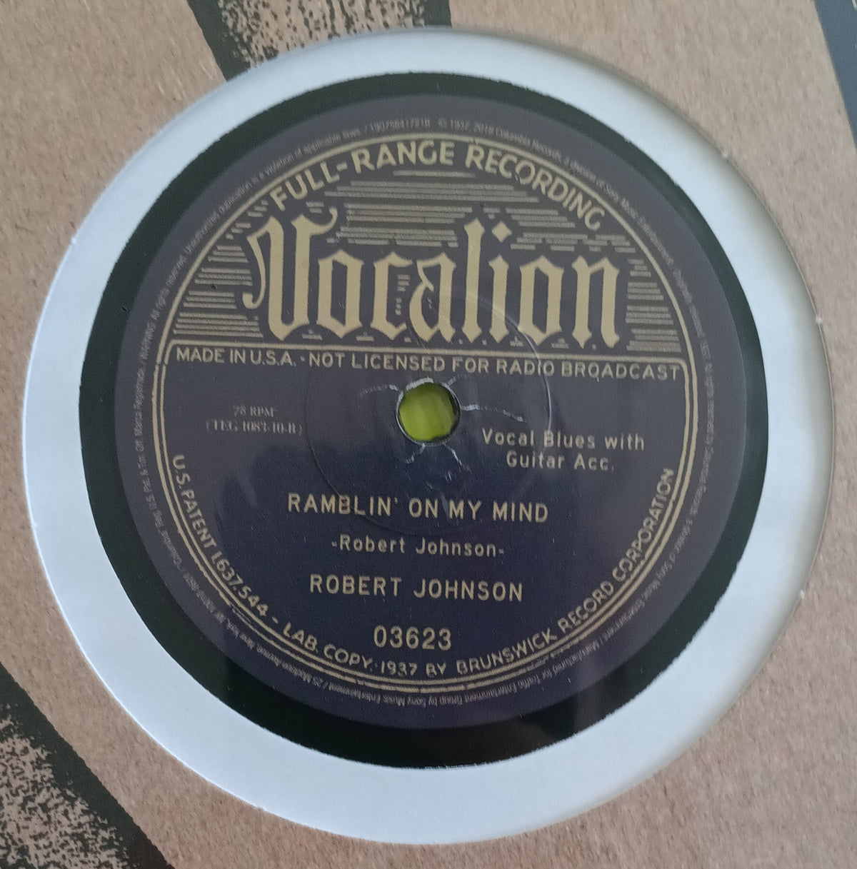 Robert Johnson - Cross Road Blues / Ramblin' On My Mind - 2018 - 03623 New - Sealed - RSD 10" Vinyl Robert Johnson - Cross Road Blues / Ramblin' On My Mind - 2018 - 03623 New - Sealed - RSD 10" Vinyl